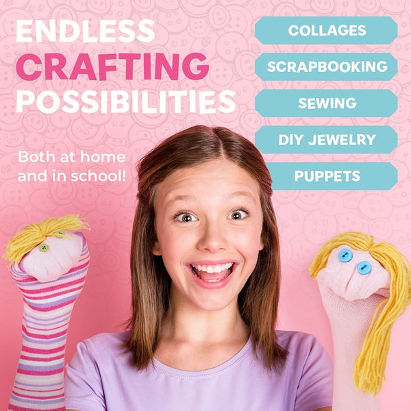 Bucket O' Buttons - 12 oz bucket, Bright Colors