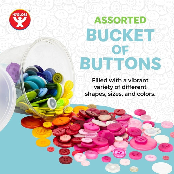 Bucket O' Buttons - 10 lb box, Bright Colors