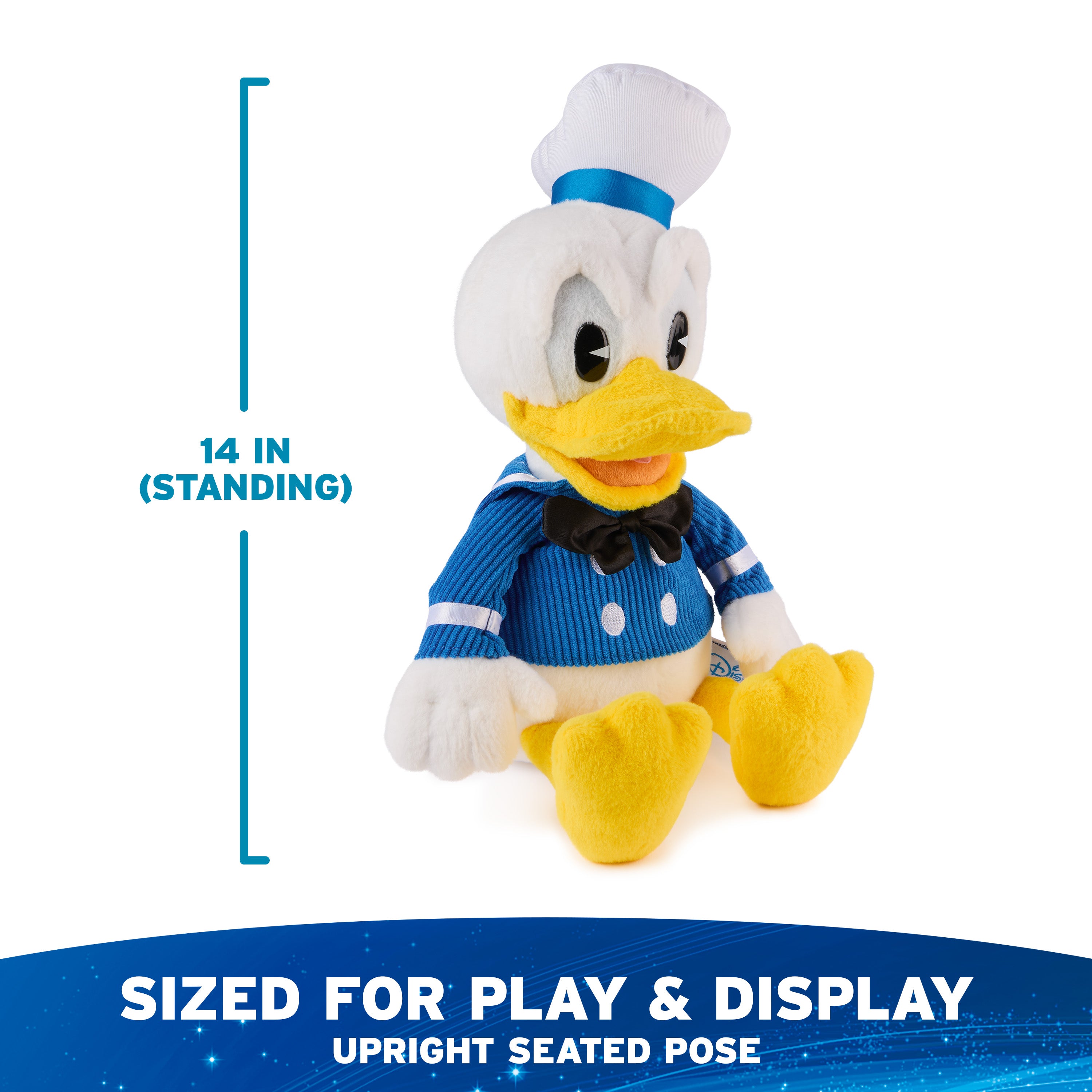 GUND Disney Official Donald Duck Classic Plush, Mickey and Friends, Deluxe Collector Stuffed Animal for Ages 1 and Up, Blue/White, 14”