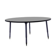 Adapte 60" Round Thermofused Activity Table with Adjustable Tapered Legs - North Sea/Navy