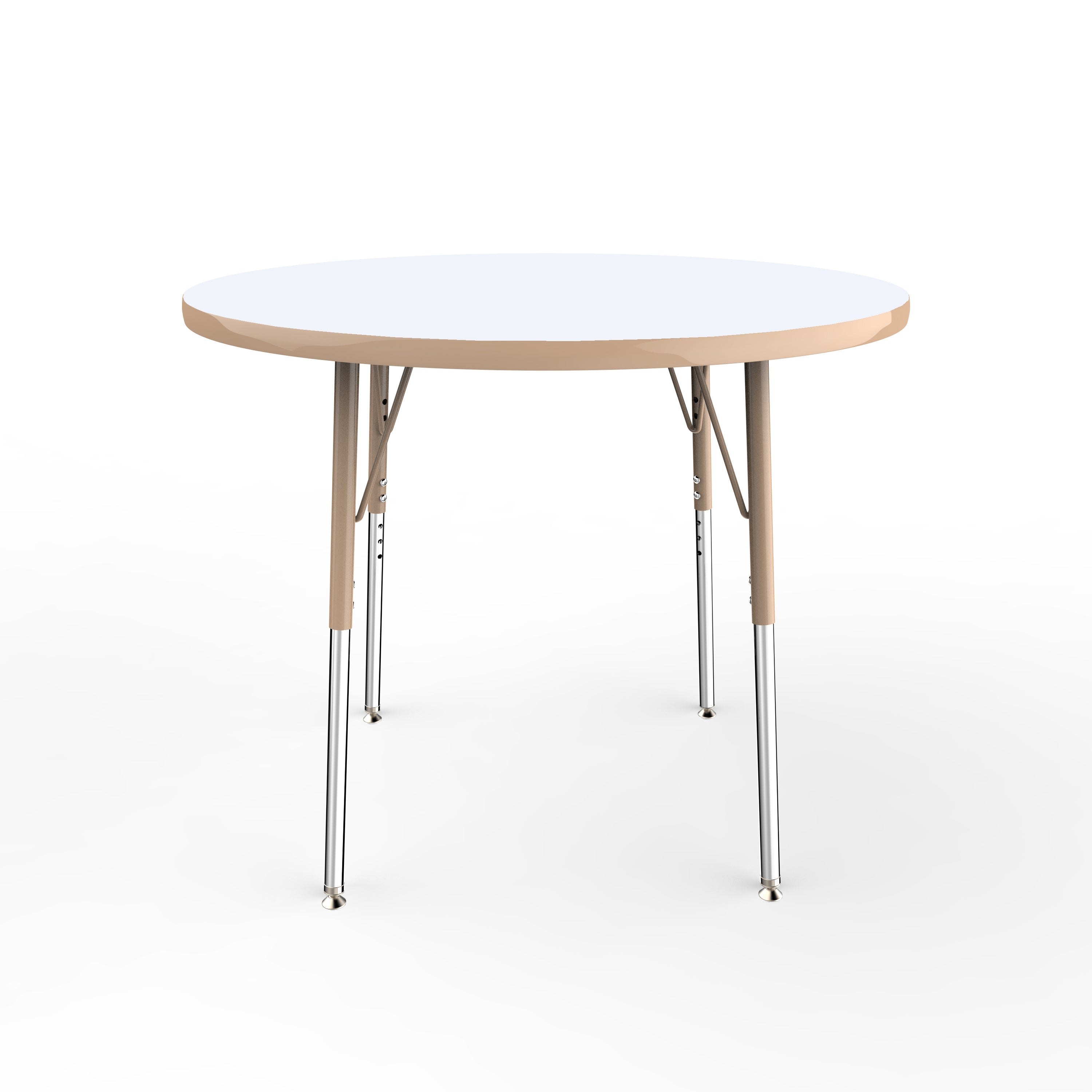 36" Round Dry-Erase Activity Table with Adjustable Standard Swivel Glide Legs - Whiteboard/Sand