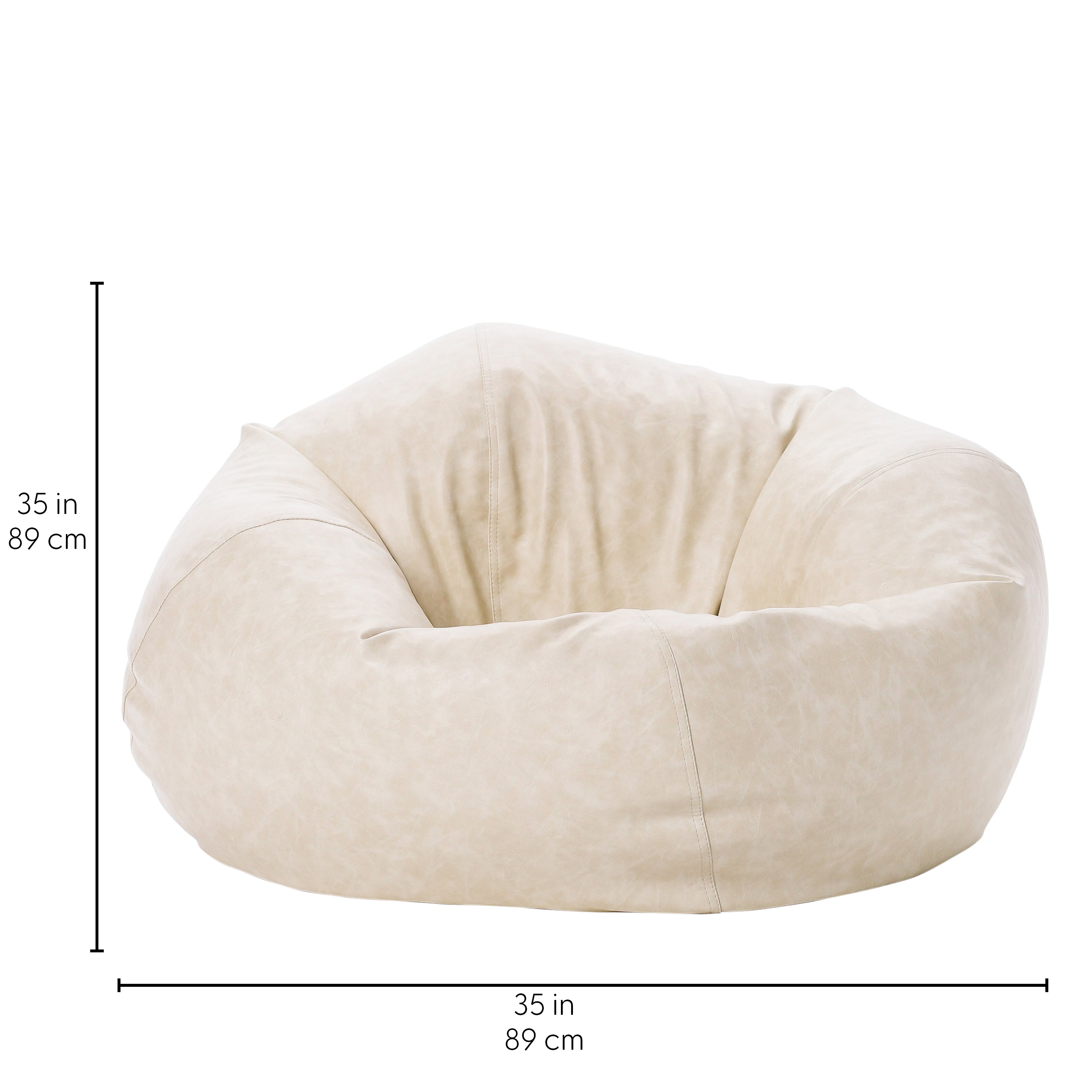 Rustic Classic 35" Standard Bean Bag - Almond