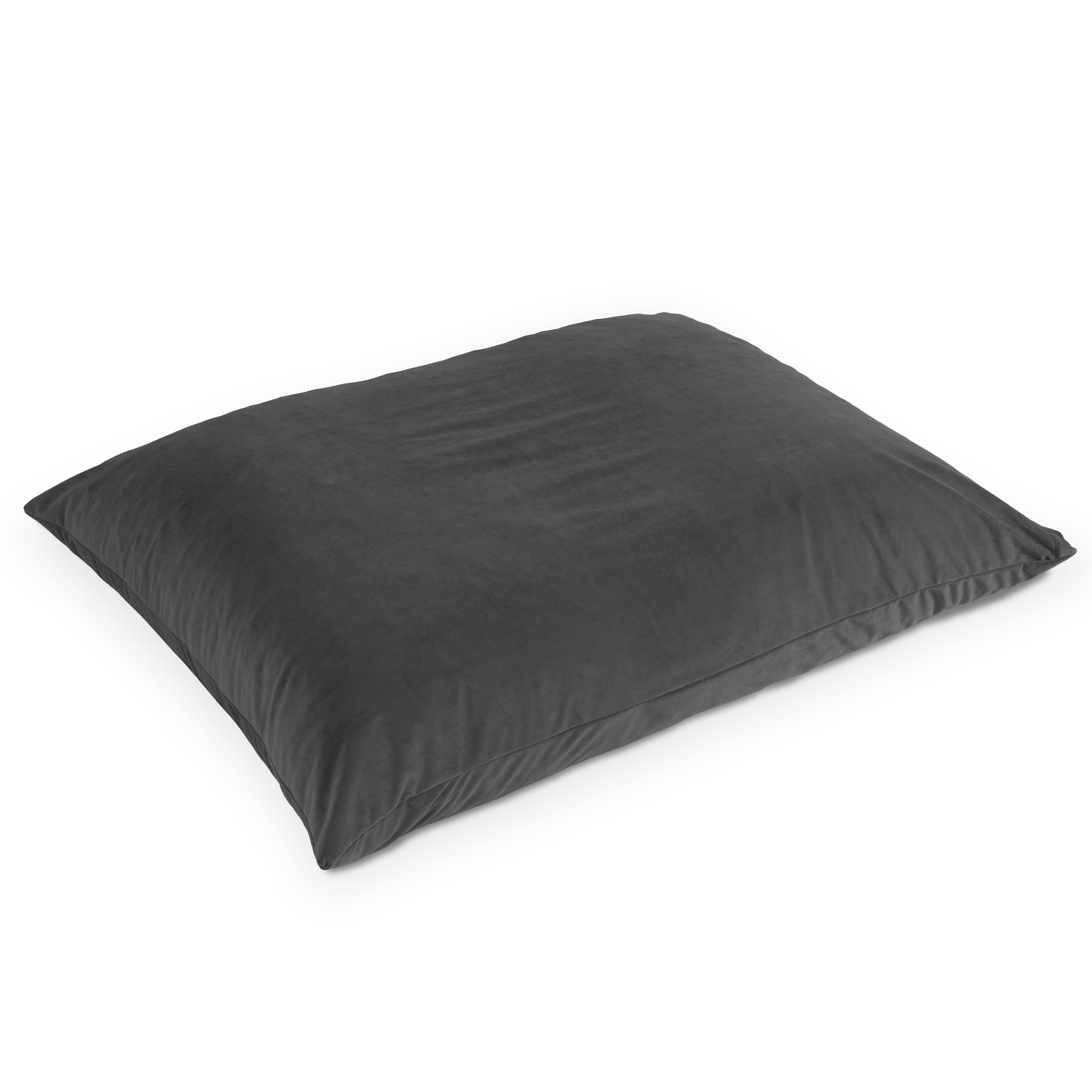 Jaxx Pillow Saxx 5.5-Foot Décor Bean Bag Giant Floor Pillow Lounge, Lush Velvet Black