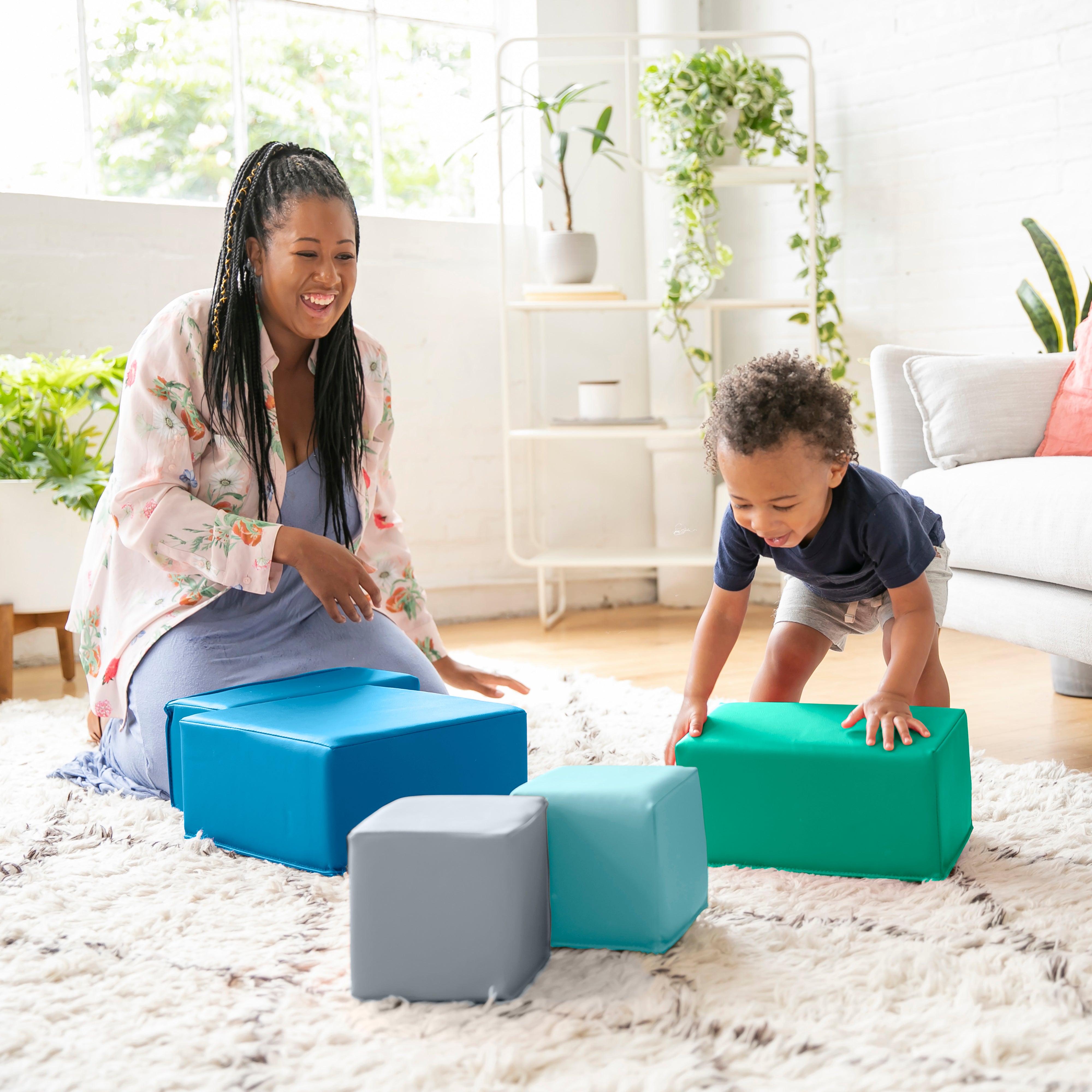 SoftZone Big Foam Blocks 7-Piece - Contemporary