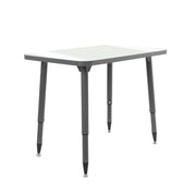 Adapte 24" x 36" Rectangle Dry-Erase Activity Table with Adjustable Tapered Legs - Whiteboard/North Sea