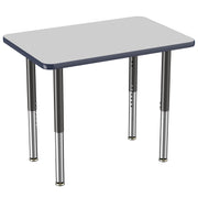 24" x 36" Rectangle T-Molding Activity Table with Adjustable Super Legs - Gray/Navy/Black