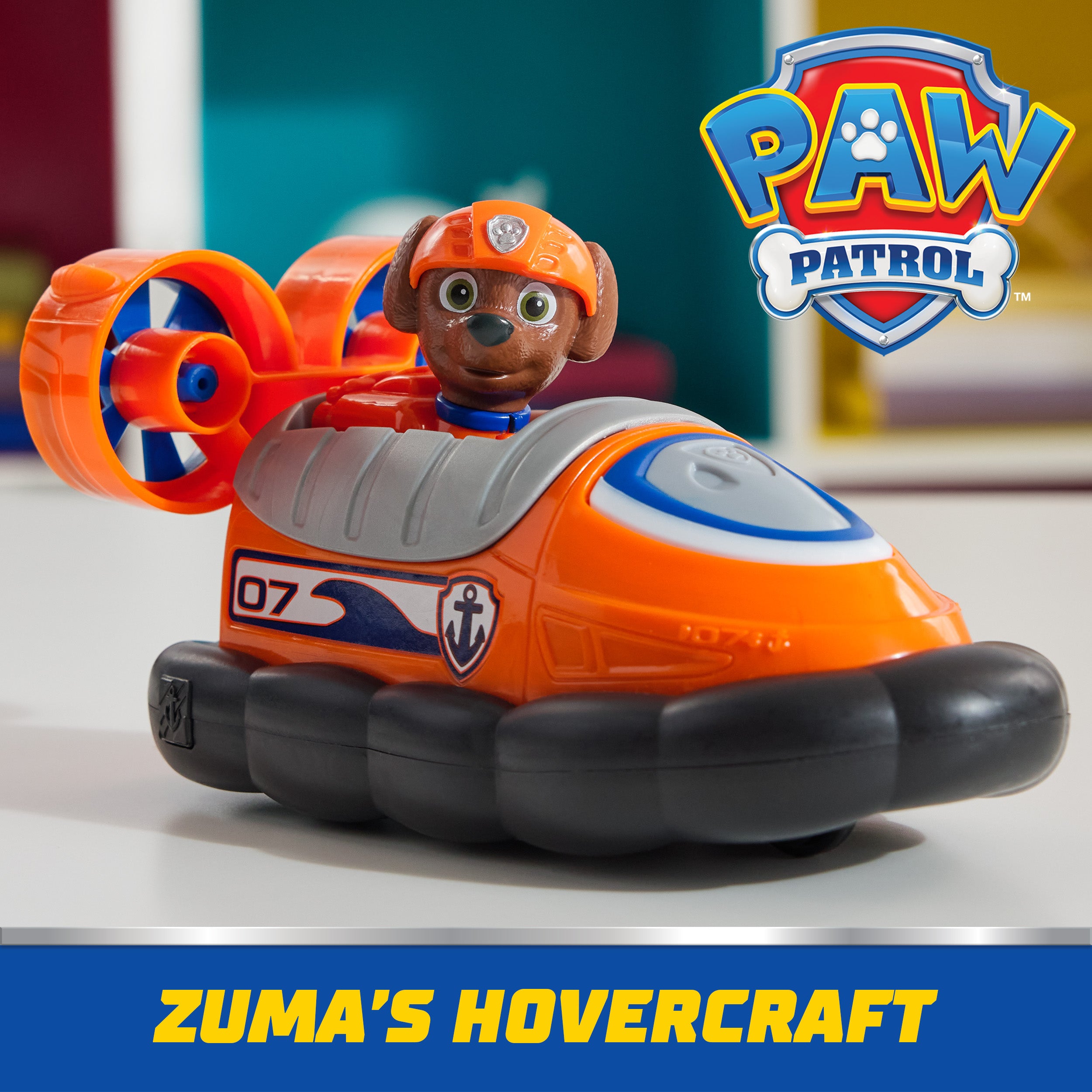 PAW Patrol, Zuma’s Hovercraft, Toy Vehicle with Collectible Action Figure, Sustainably Minded Kids Toys for Boys & Girls Ages 3 and Up