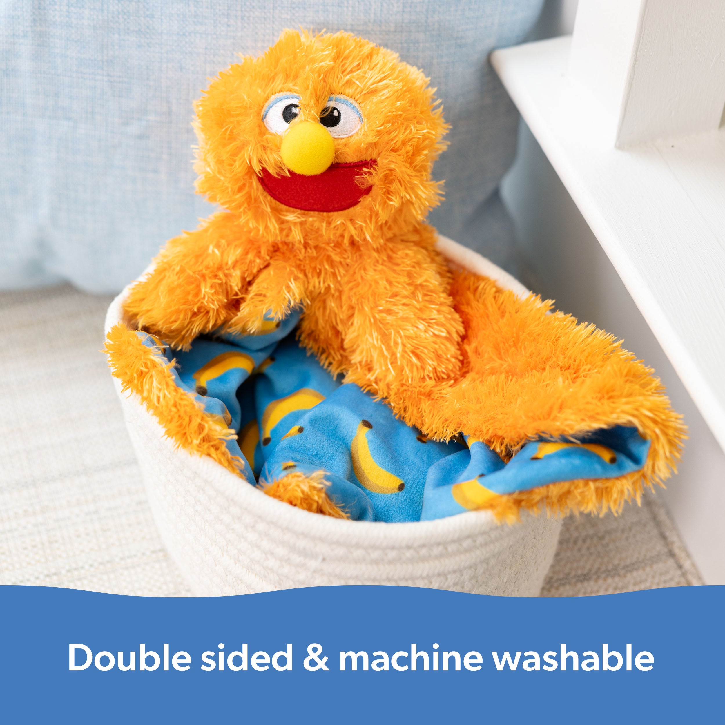 Ms. Rachel Official Herbie Huggable Lovey, Double Sided, Machine Washable Security Blankets for Babies Ages 3 Months to 1+