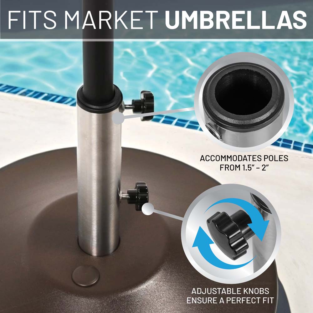Fillable Free Standing Umbrella Base (Bronze)