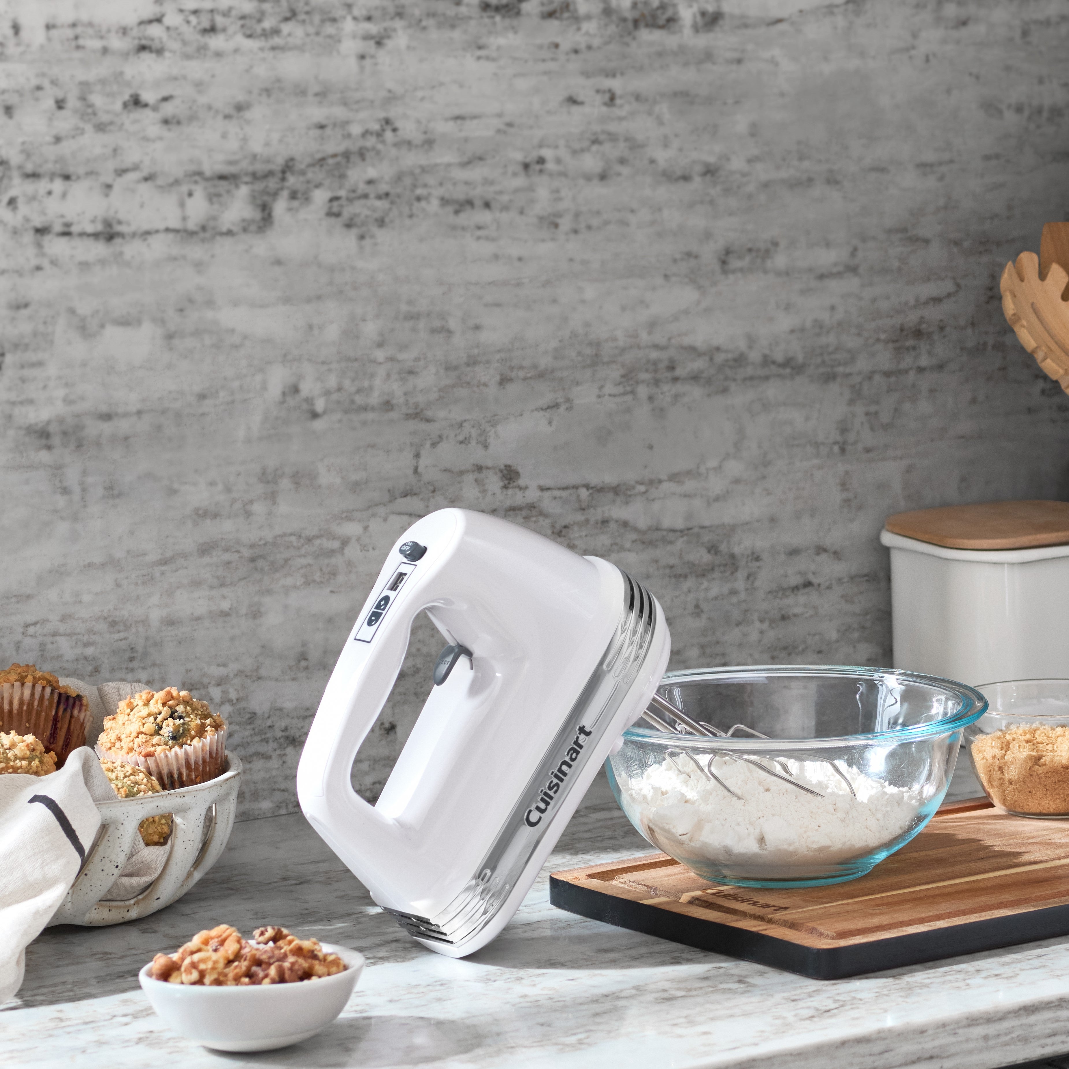 Power Advantage PLUS 9 Speed Hand Mixer with Storage Case - White