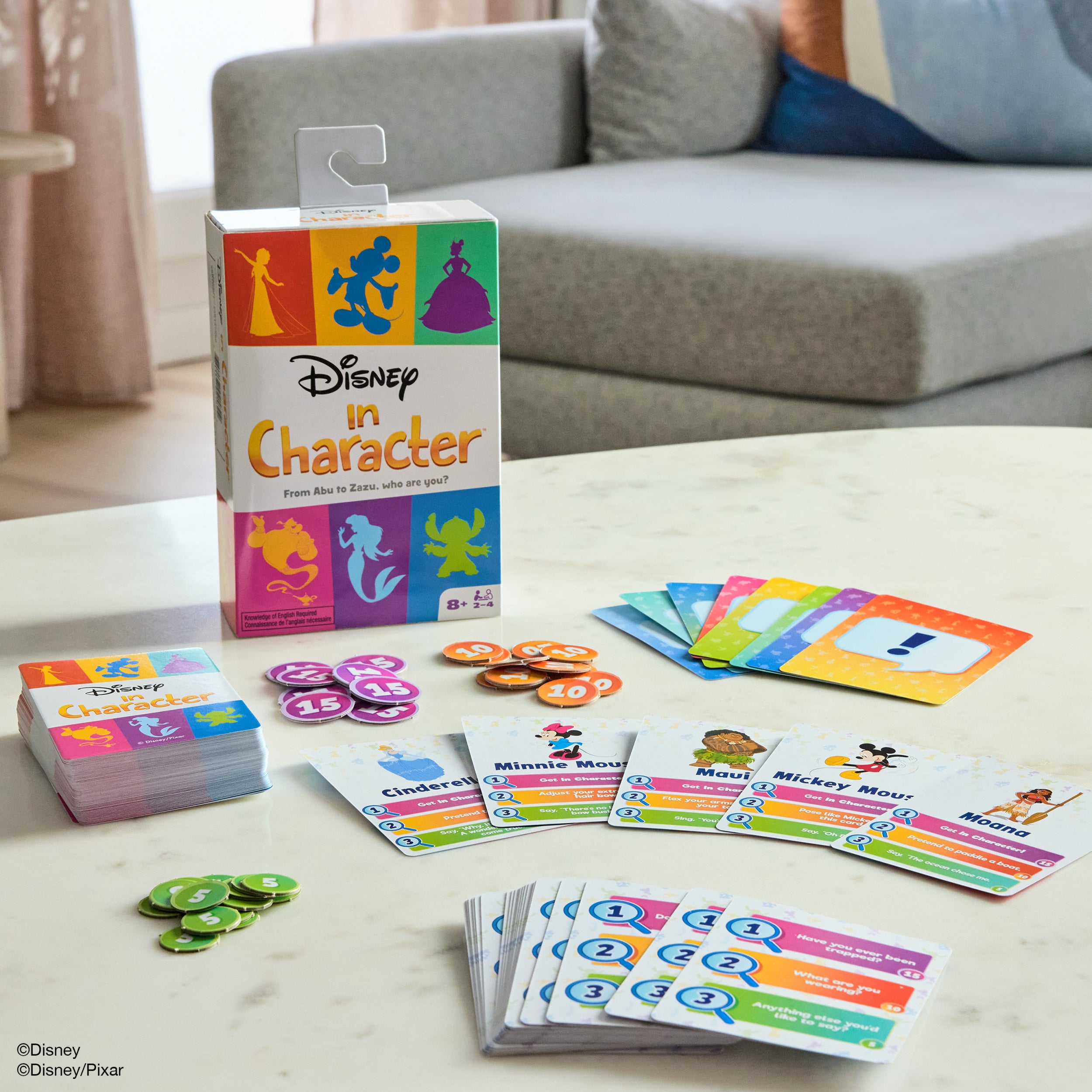 Spin Master Games, Disney in Character Card Game, Interactive Charades, Disney Trivia & More for Hilarious Family Fun, Indoor Activity, 2-4 Players, for Ages 8 & Up