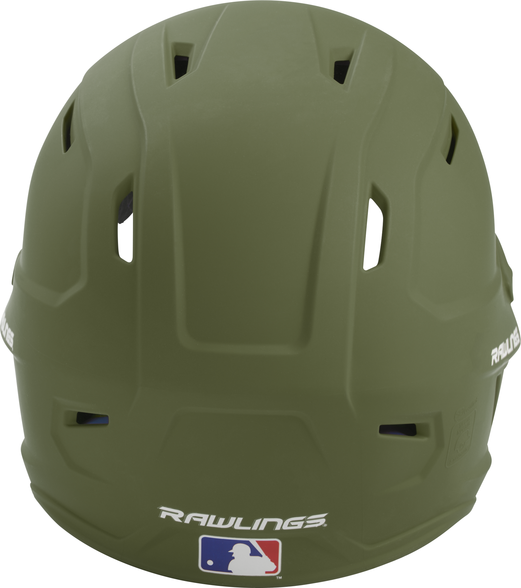 Rawlings Mach Matte Senior Baseball Helmet - Military Green