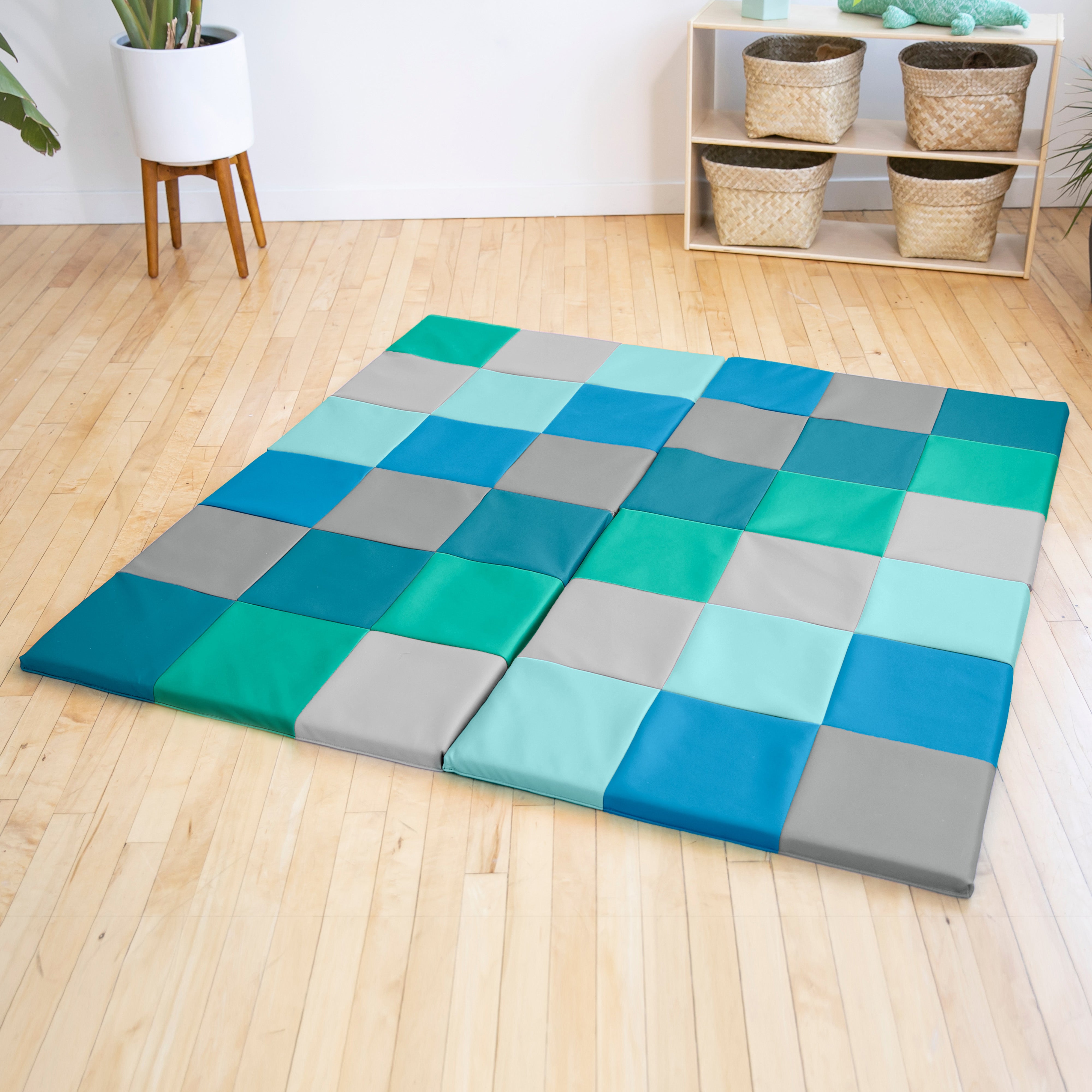 SoftZone Patchwork Toddler Activity Mat - Contemporary