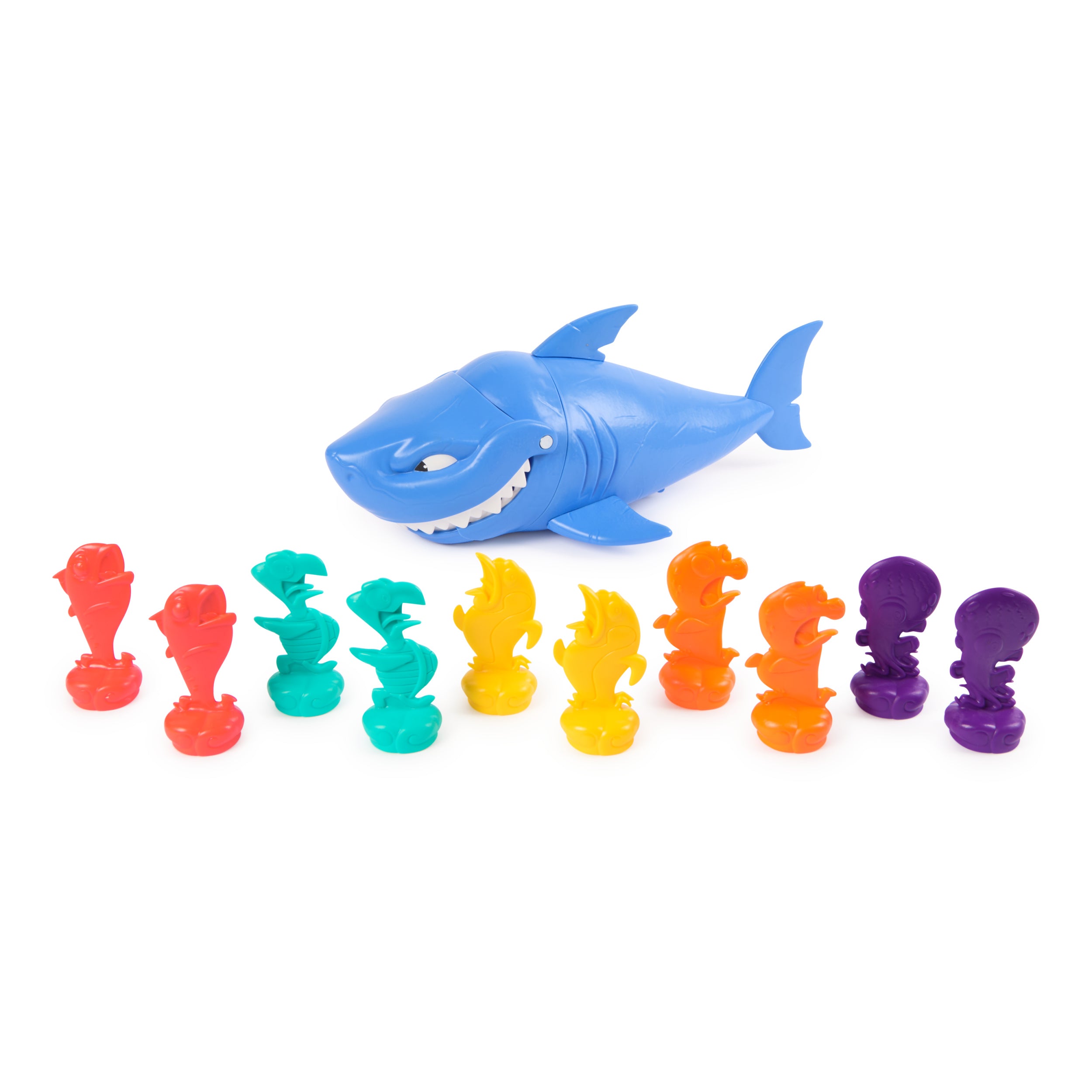 Spin Master Games, Shark Strike, Bowling Game with Wind-Up Jaw-Chomping Action, Easy Activity Toy for Preschoolers, Fun for Kids & Family, 2-4 Players, for Ages 5 & Up