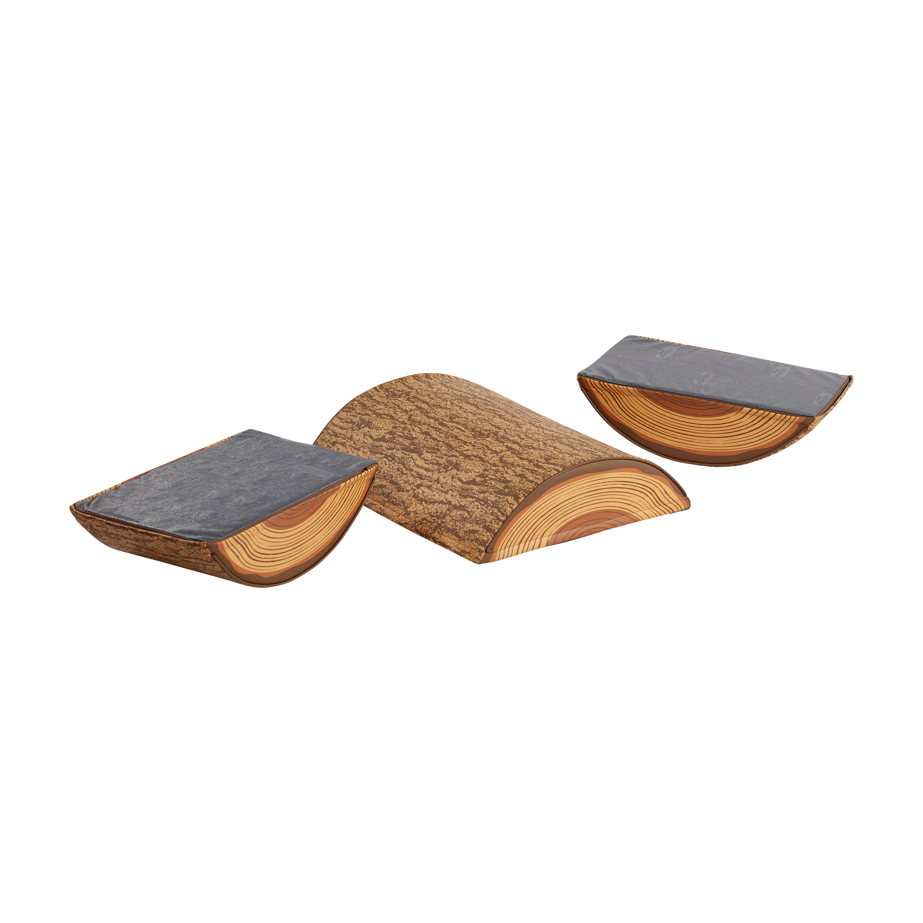 SoftZone Tree Log Climber Set 1 Medium 2 Short  3-Piece