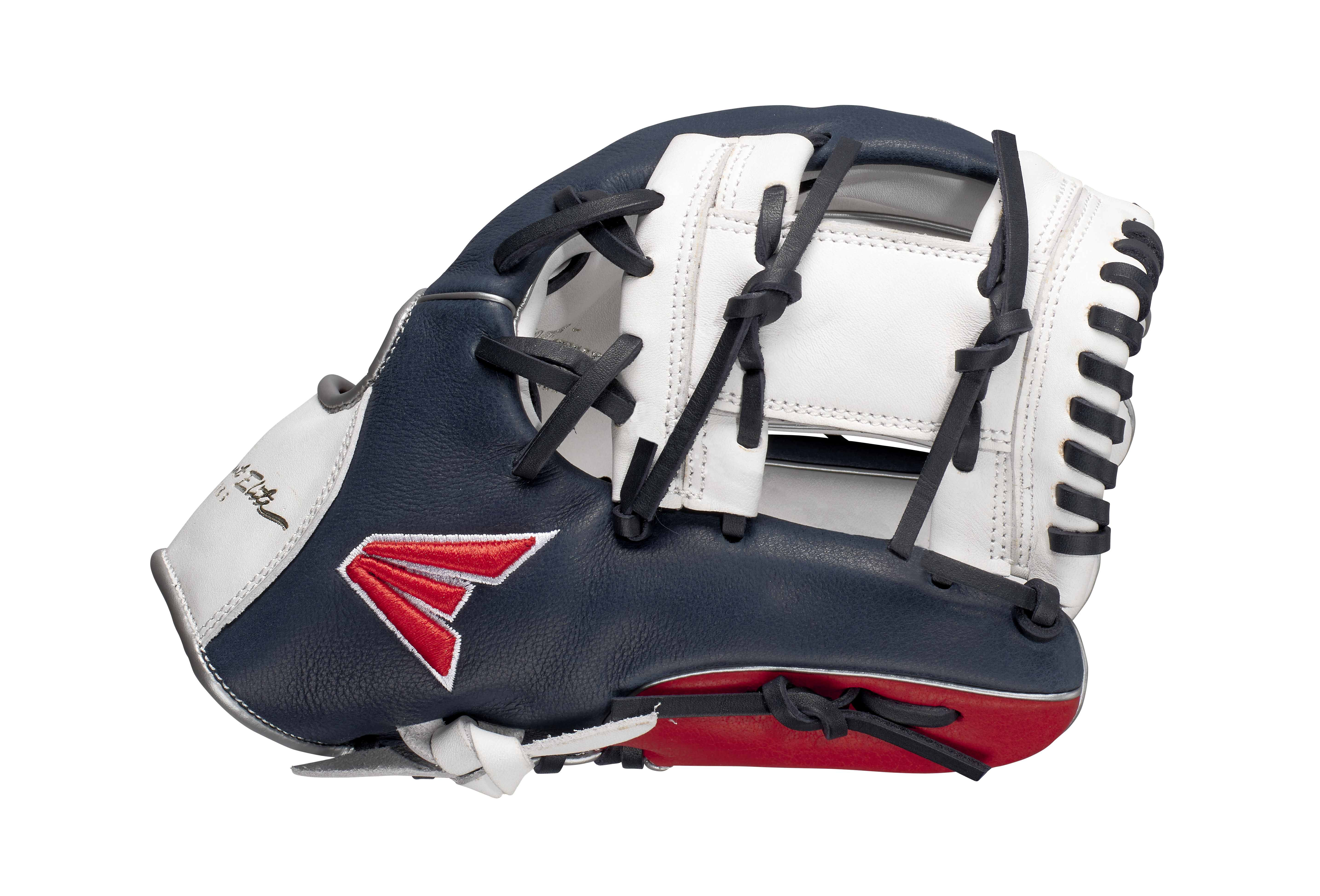 Easton Tournament Elite Series Youth 11.5-Inch Baseball Glove - Right Hand Thrower - White/Navy