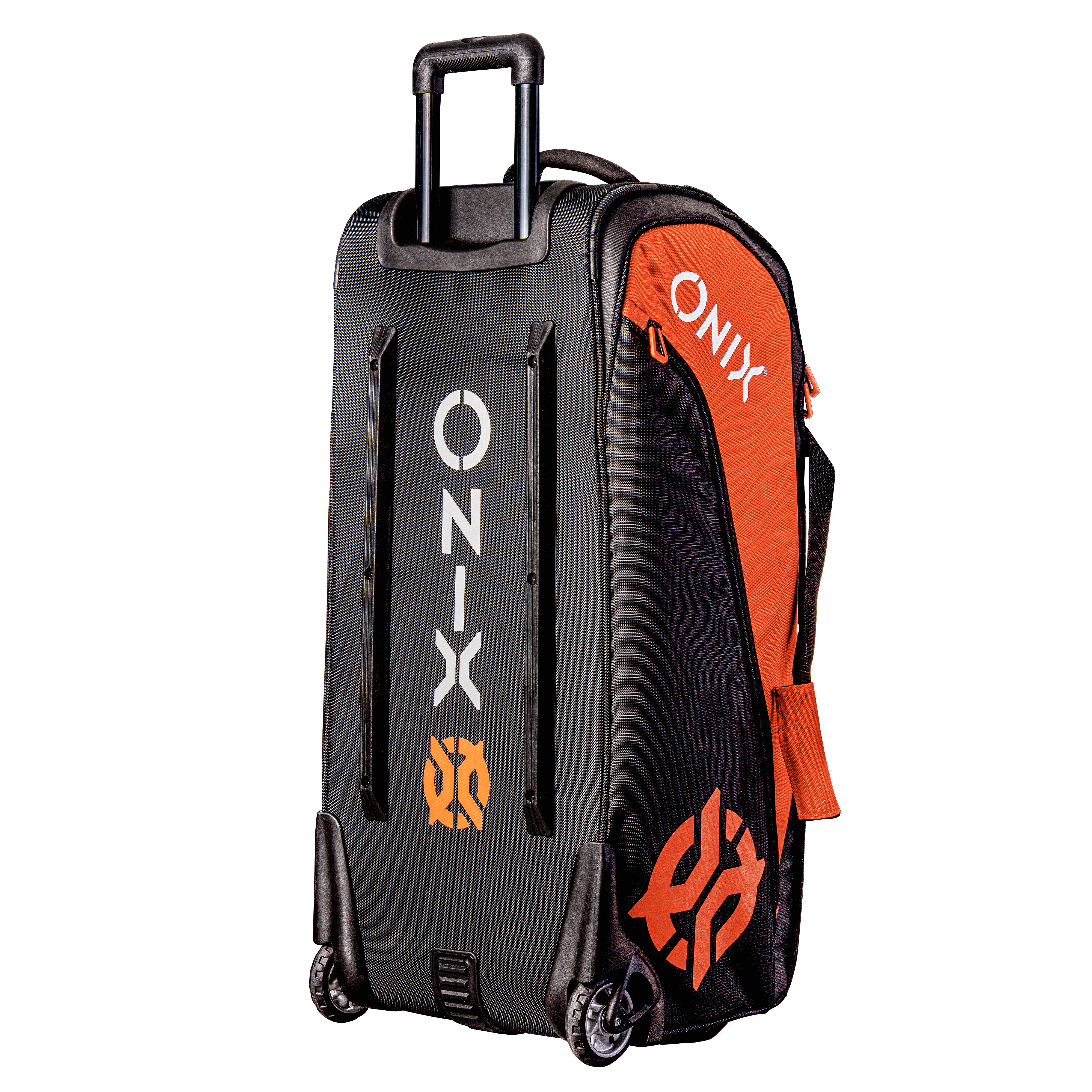 ONIX Pro Team Wheeled Duffel Bag — Orange/Black