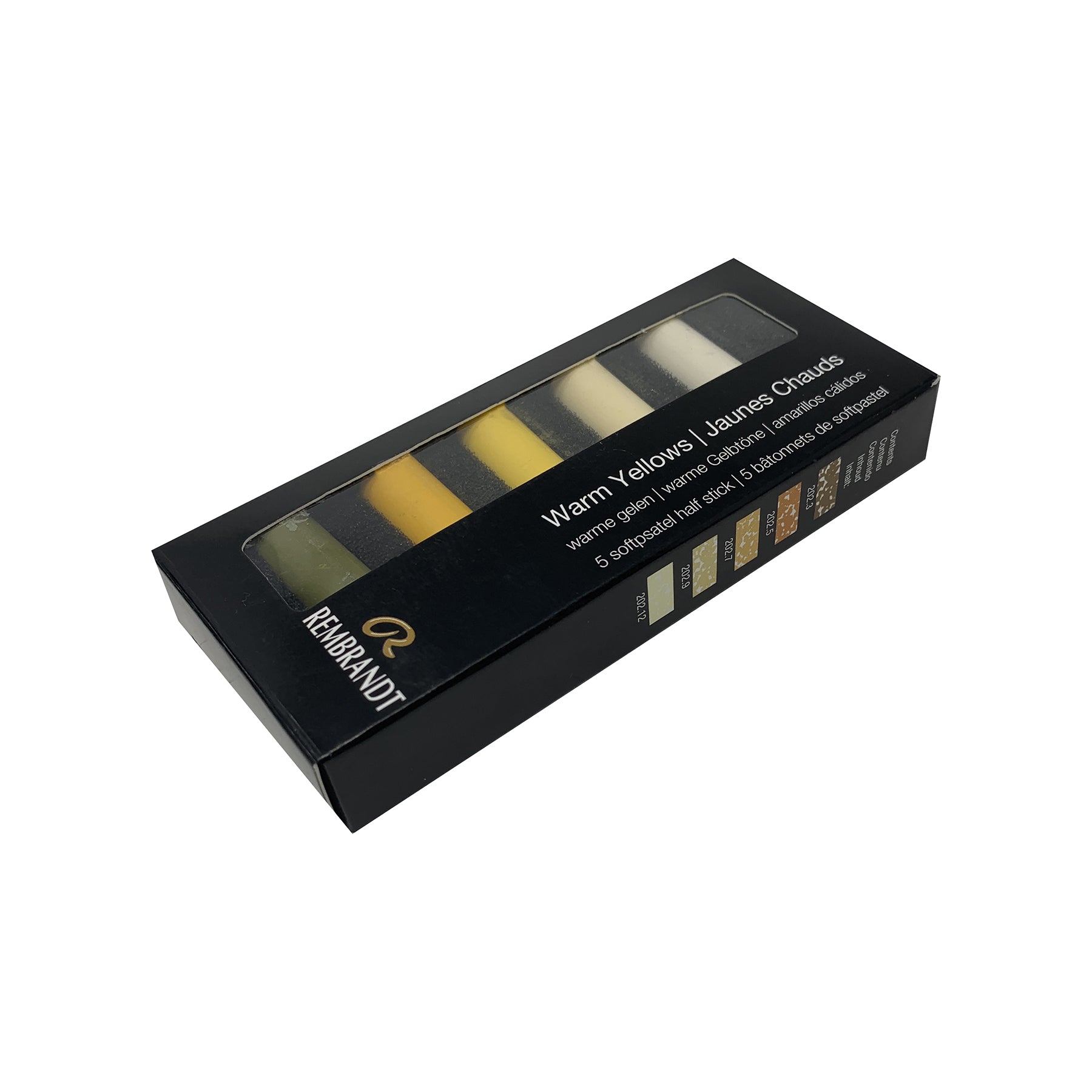 Soft Pastels Micro Sets, 5 Half Sticks, Warm Yellows