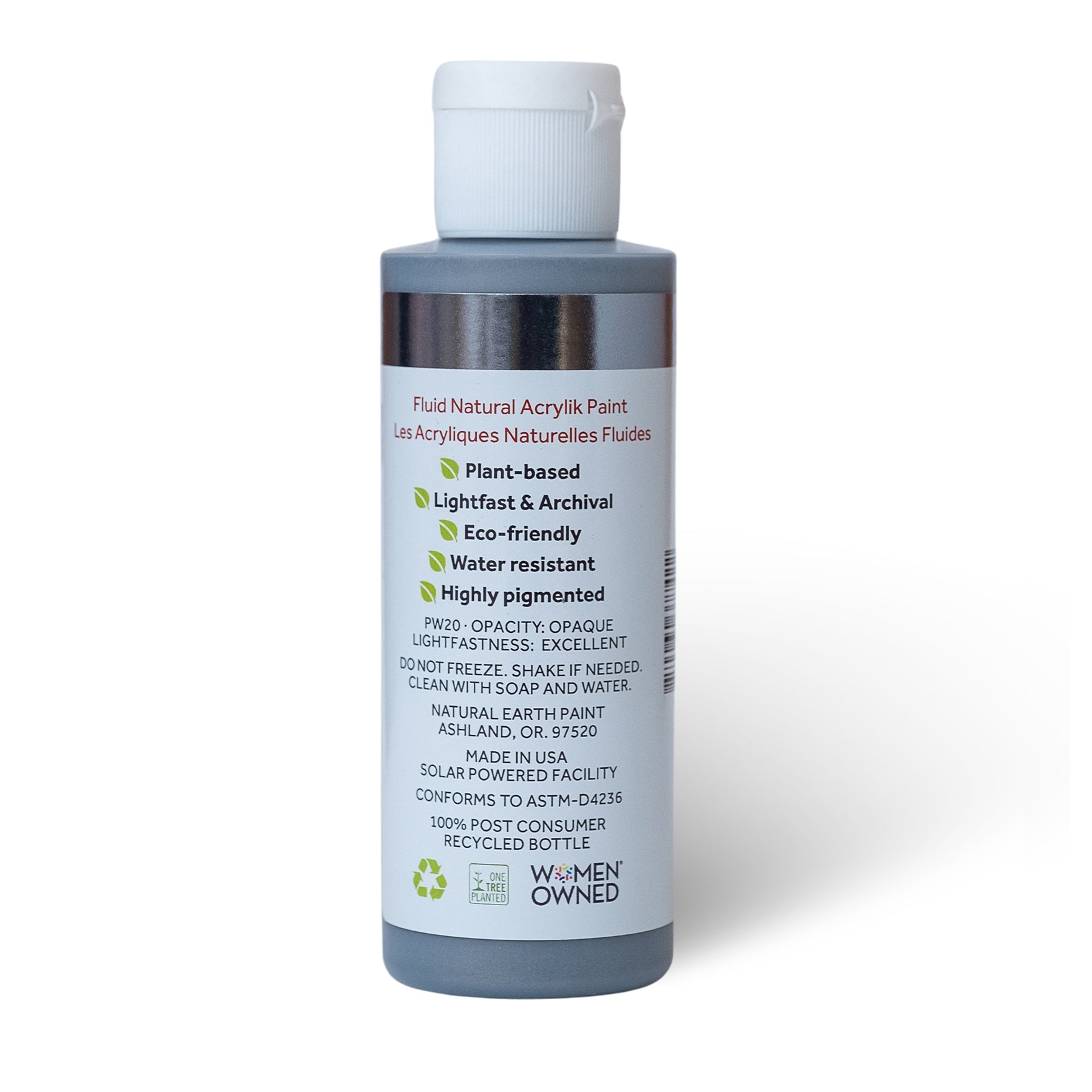 Natural Fluid Acrylik - 4 oz - Silver Mica