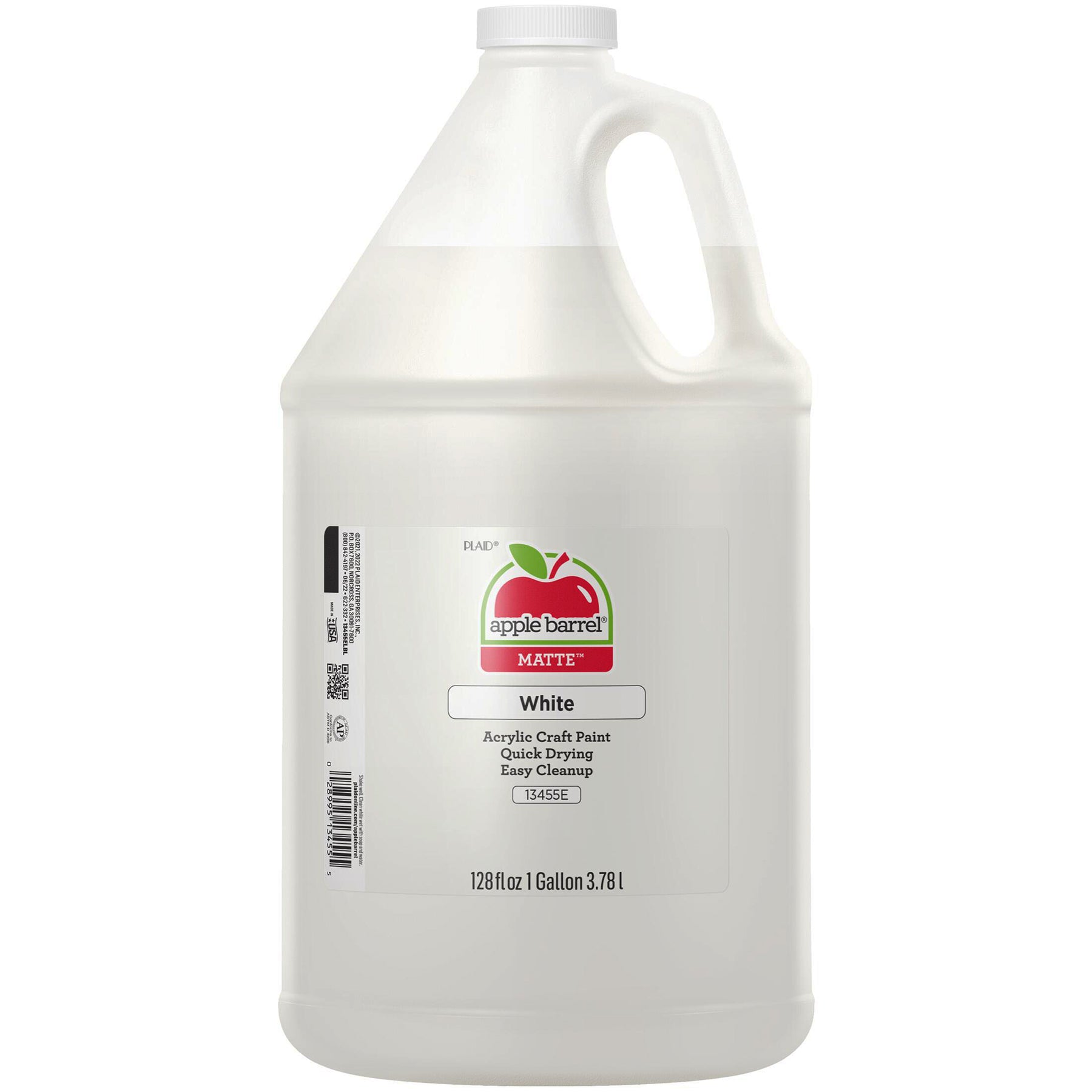 Acrylic Paint Matte, Gallon, White