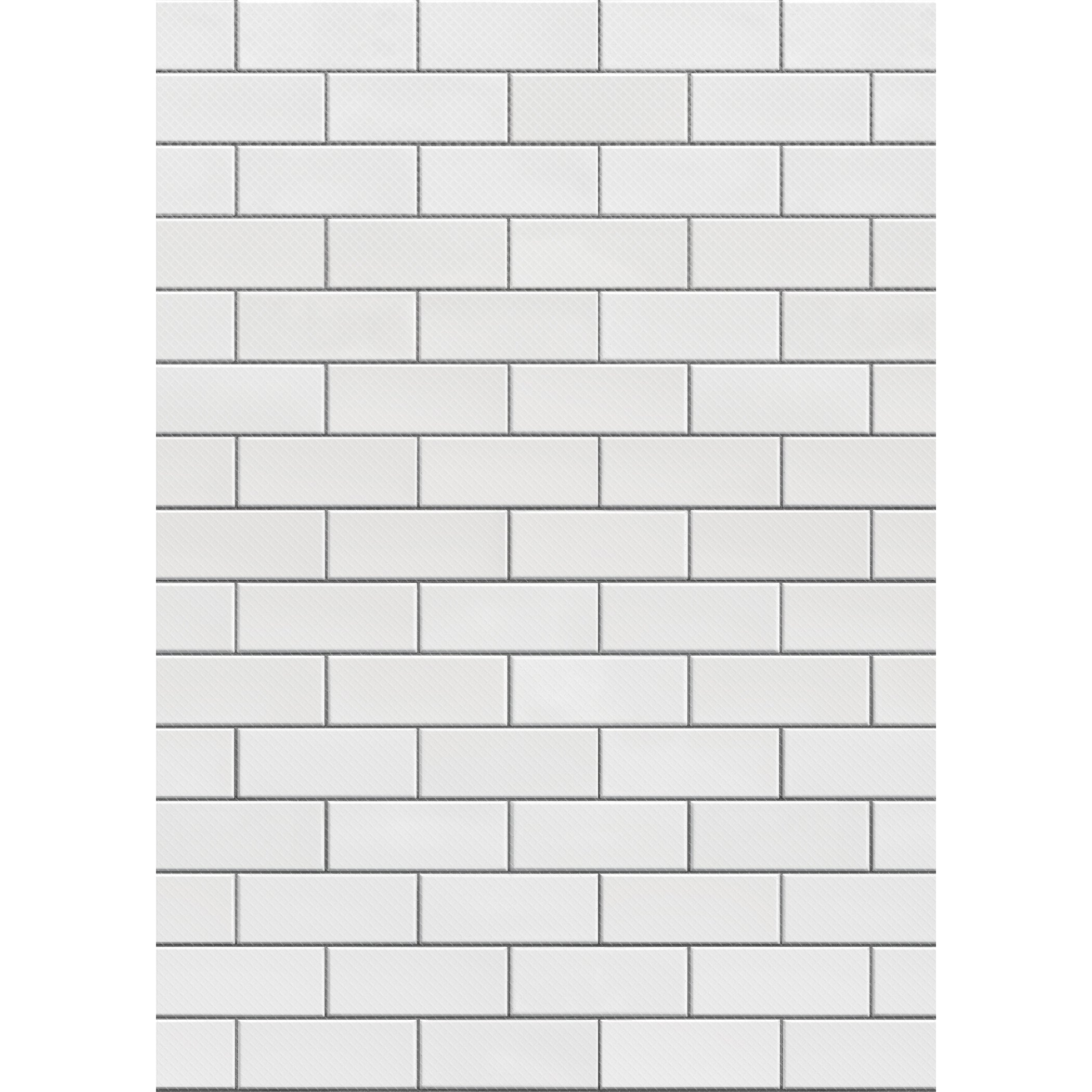 White Subway Tile Better Than Paper Bulletin Board Roll, 4' x 12', Pack of 4