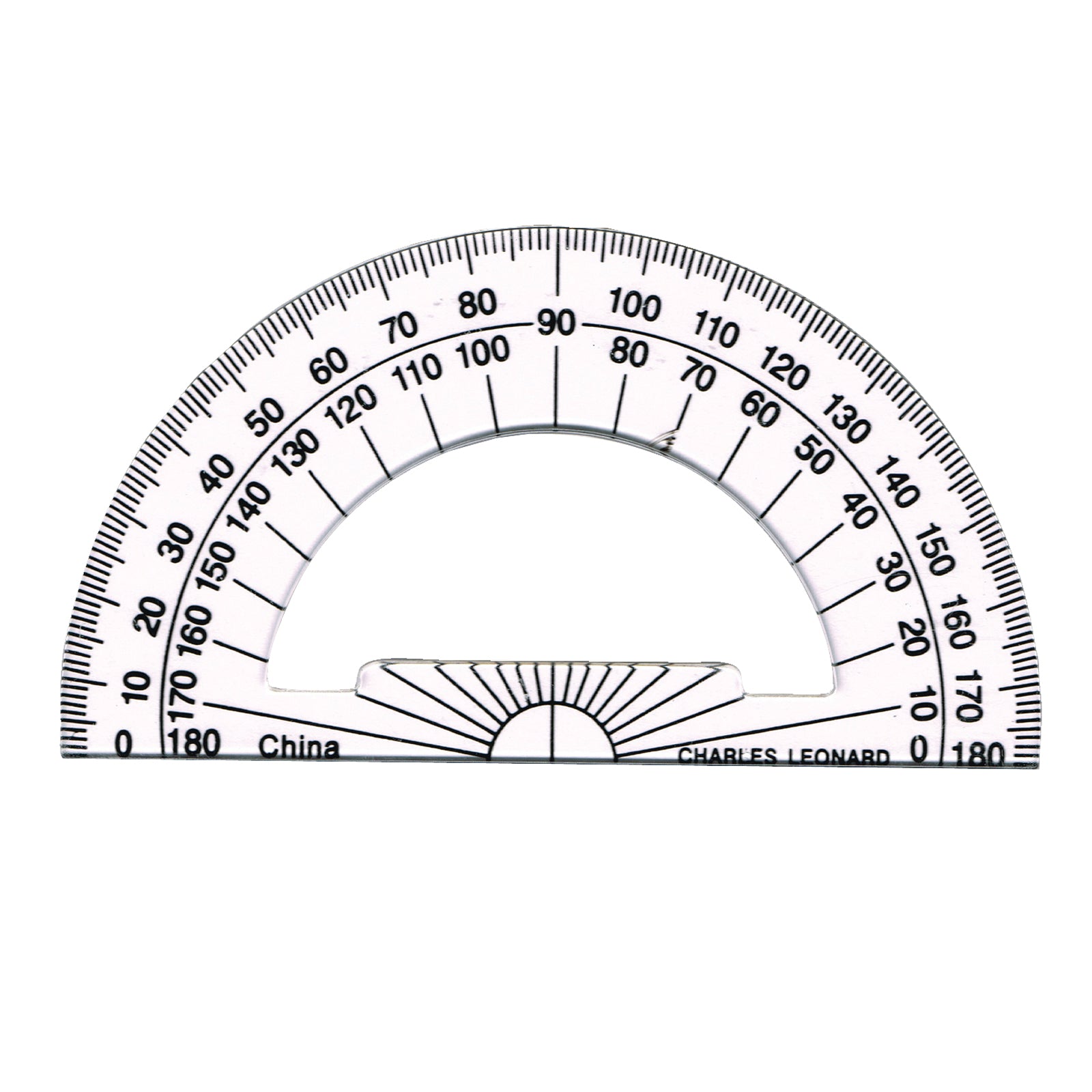 Protractor Plastic, 4-Inch, Pack of 12