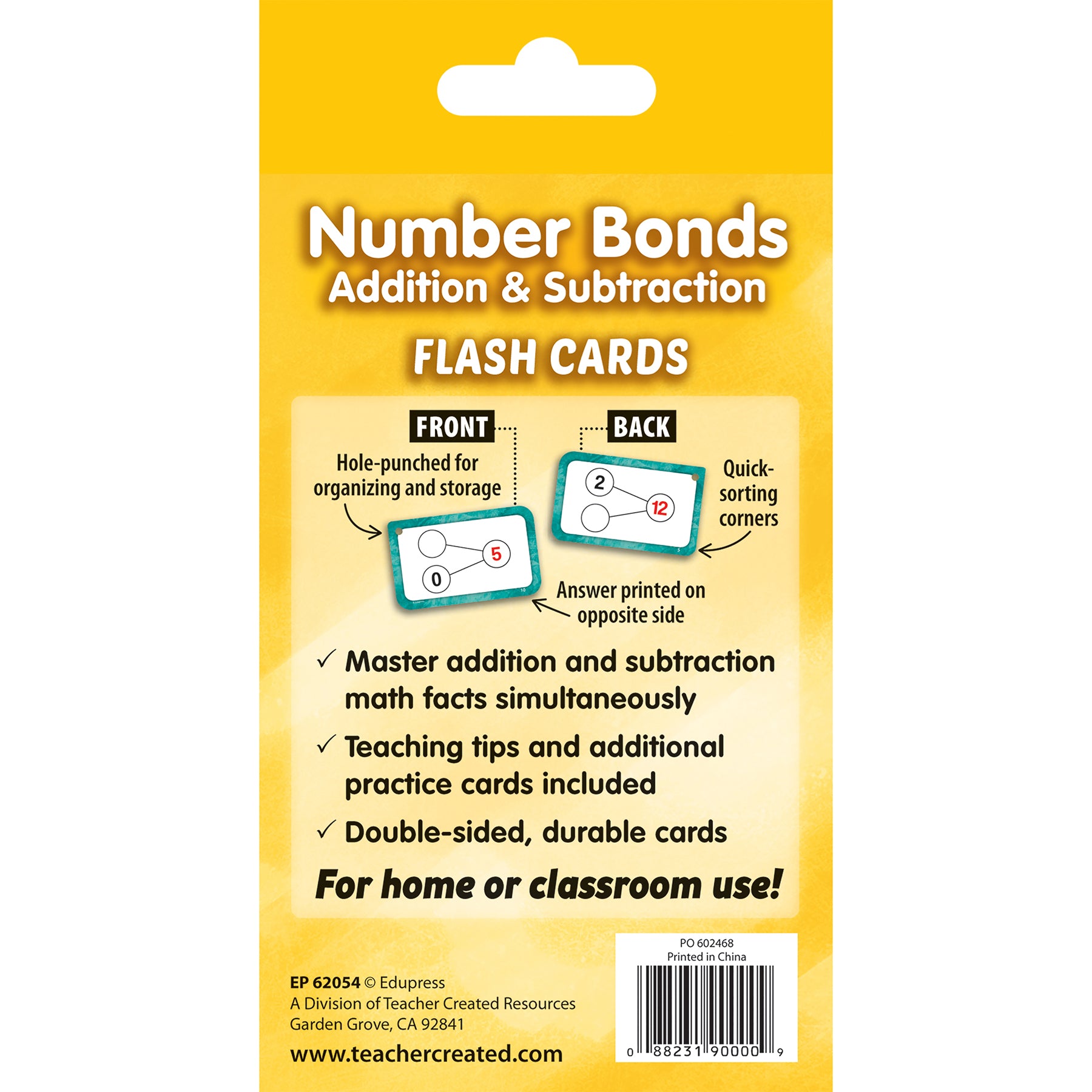 Number Bonds - Addition and Subtraction Flash Cards