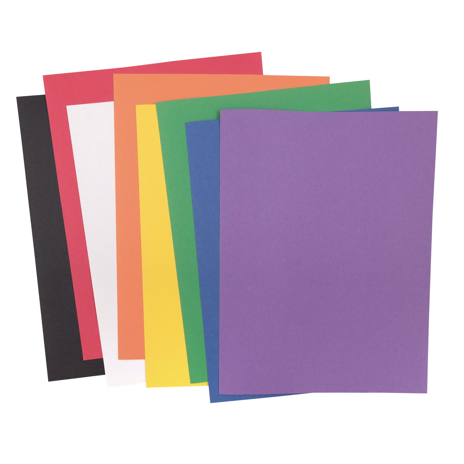 Construction Paper Pad, Medium Weight, 8 Assorted Colors, 9" x 12", 48 Sheets