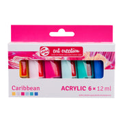 Acrylic Set, 6 x 12mL, Caribbean
