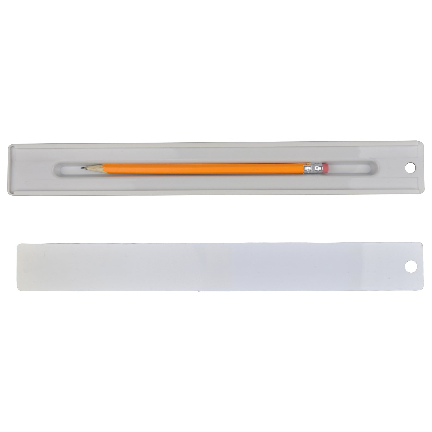 2-Piece 12" Ruler with Pencil Storage