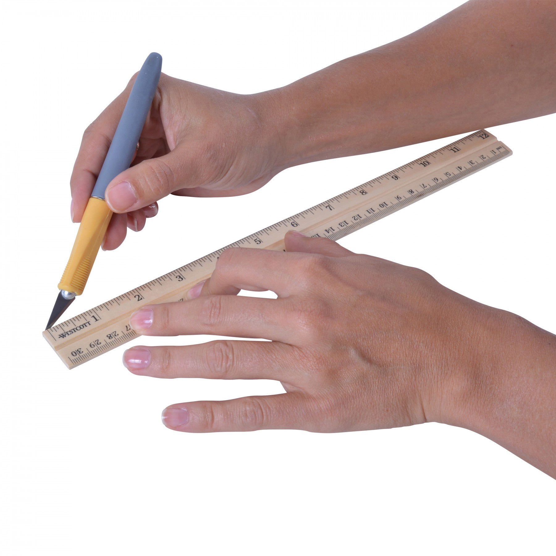 School Wood Ruler, 12"