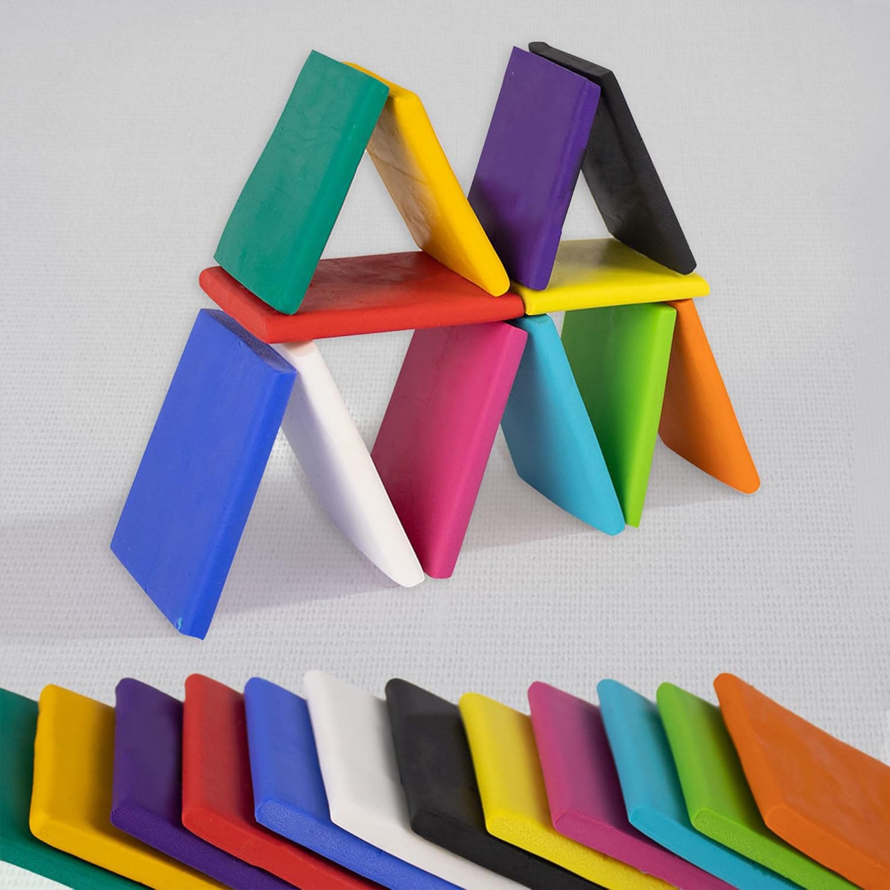 Smart Modeling Clay Oven Hardening Polymer, Harmonic Set, Assorted Colors, 12 Pieces