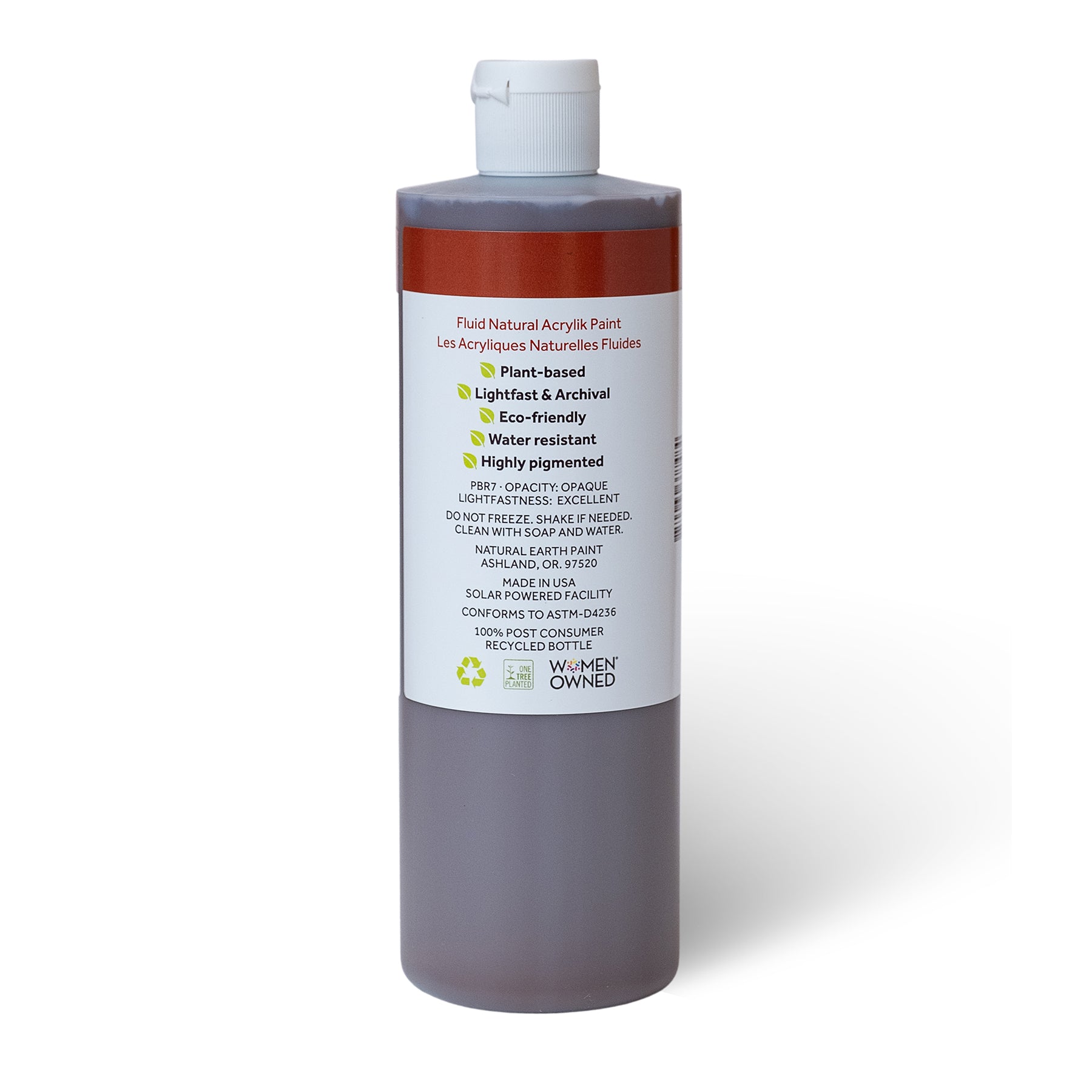 Natural Fluid Acrylik - 16 oz - Burnt Sienna