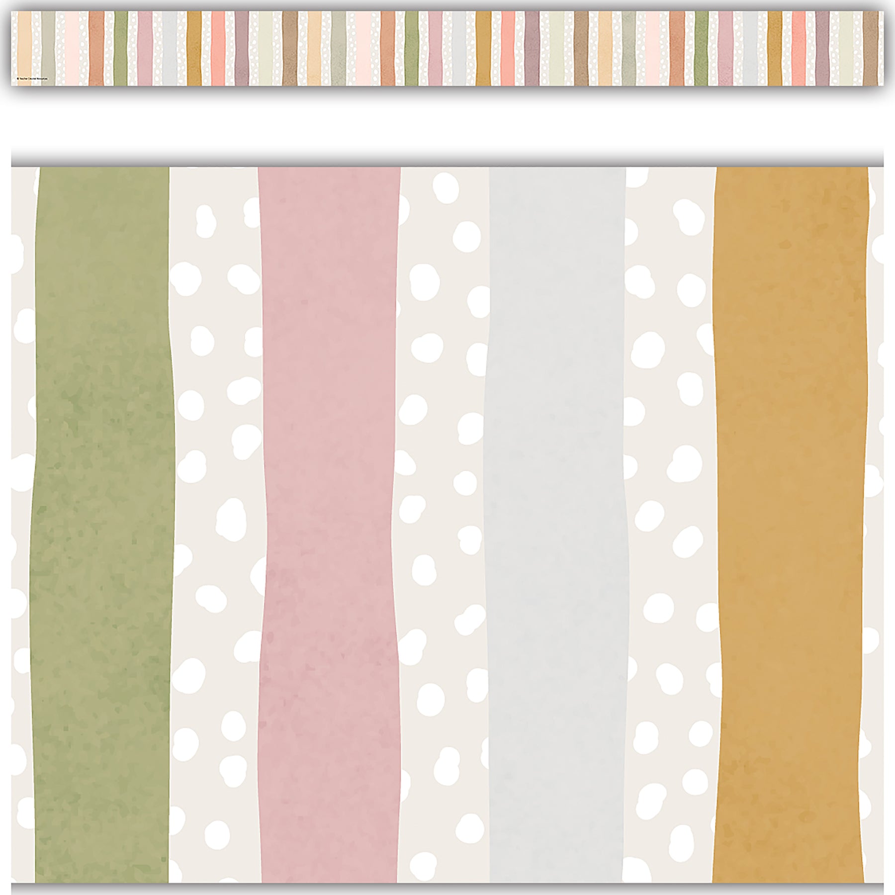 Terrazzo Tones Stripes Straight Border Trim, 35 Feet
