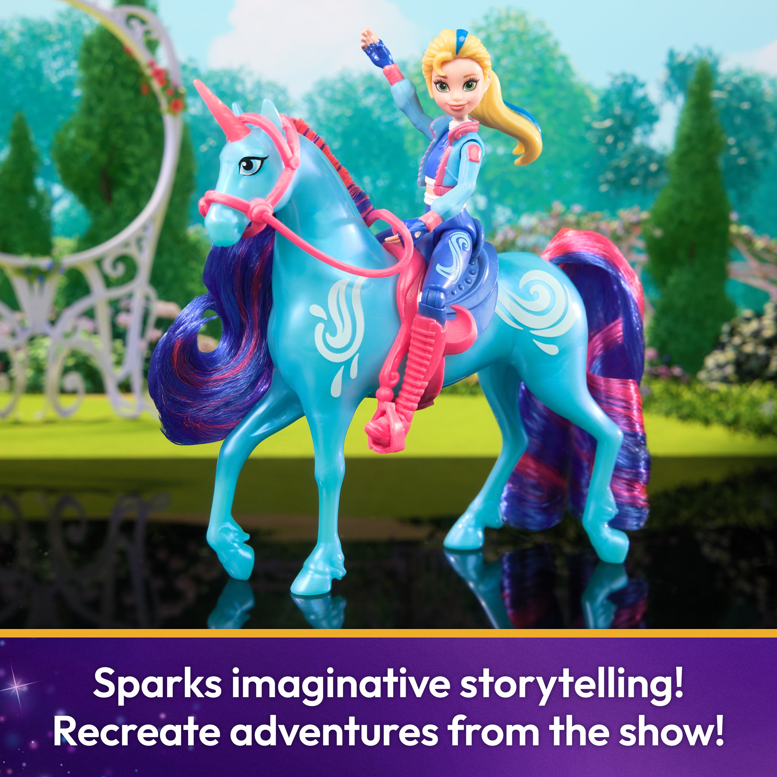 Unicorn Academy, Isabel & River with 2 Accessories & Hair Tool, Dolls & Unicorn Toys for Girls Ages 4 and up