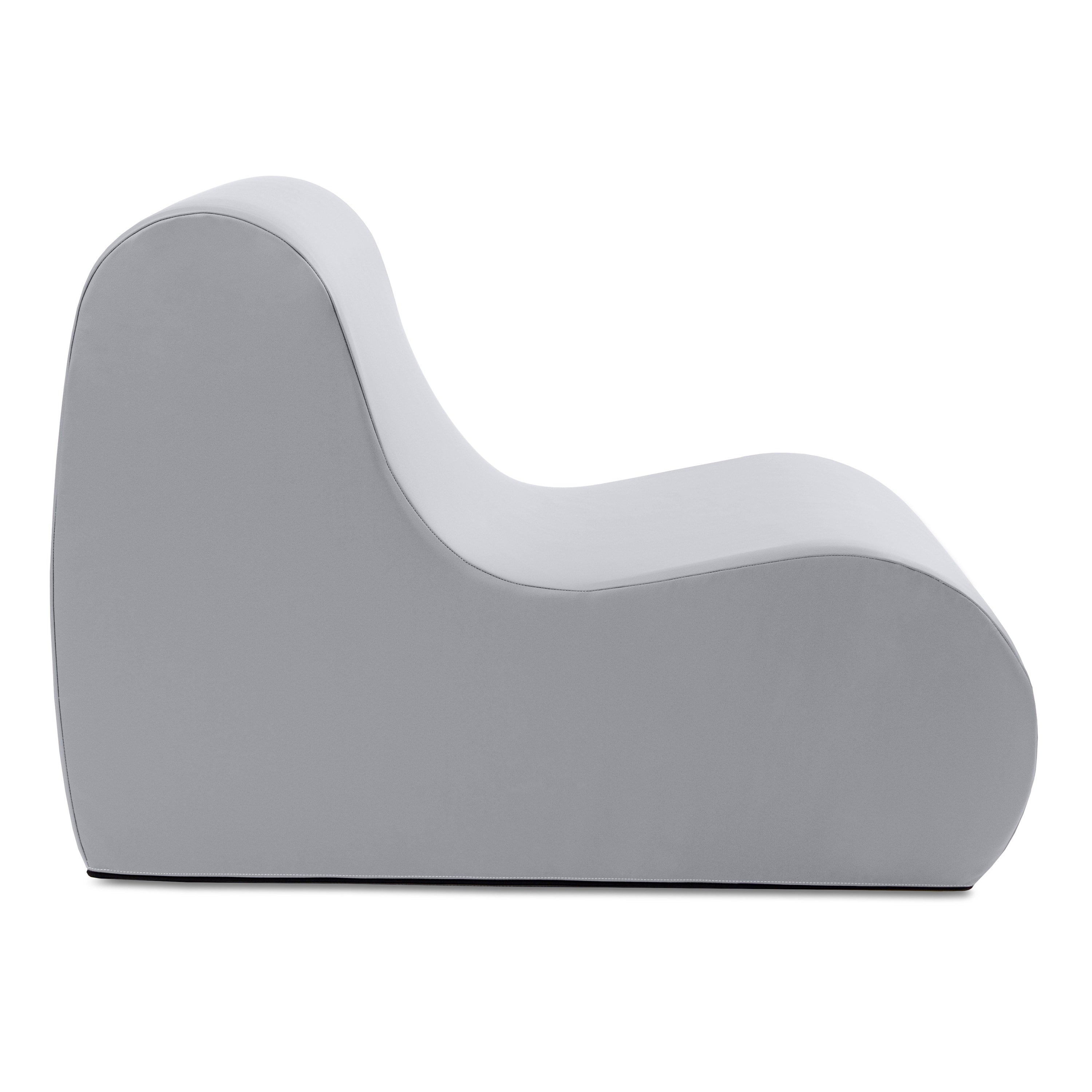 Jaxx Midtown Large Classroom Soft Foam Chair - Premium Vinyl Cover, Claret Dark Red