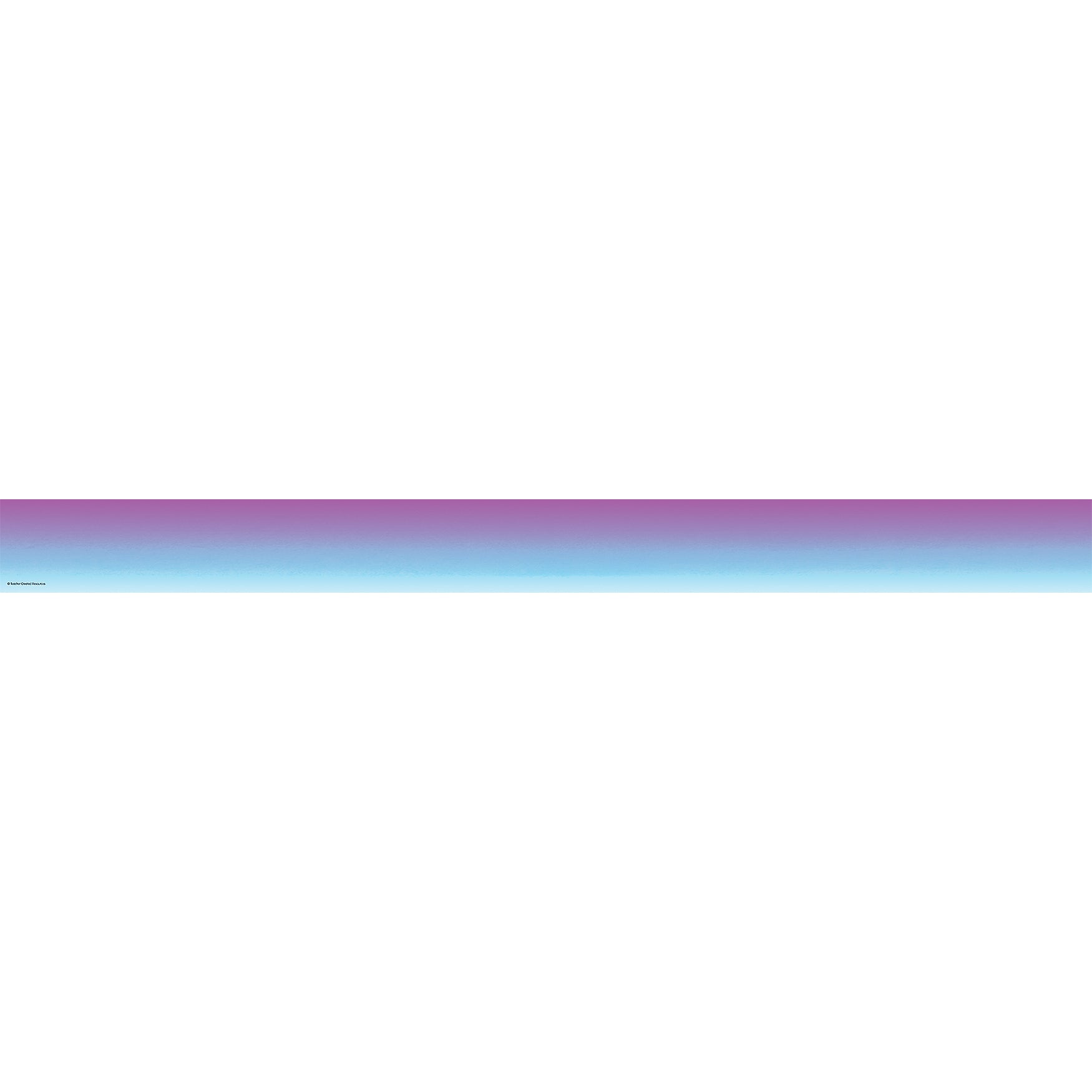 Purple and Blue Color Wash Straight Border Trim, 35 Feet