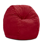 Jaxx 4 ft Round Bean Bag Chair for Adults, Cinnabar