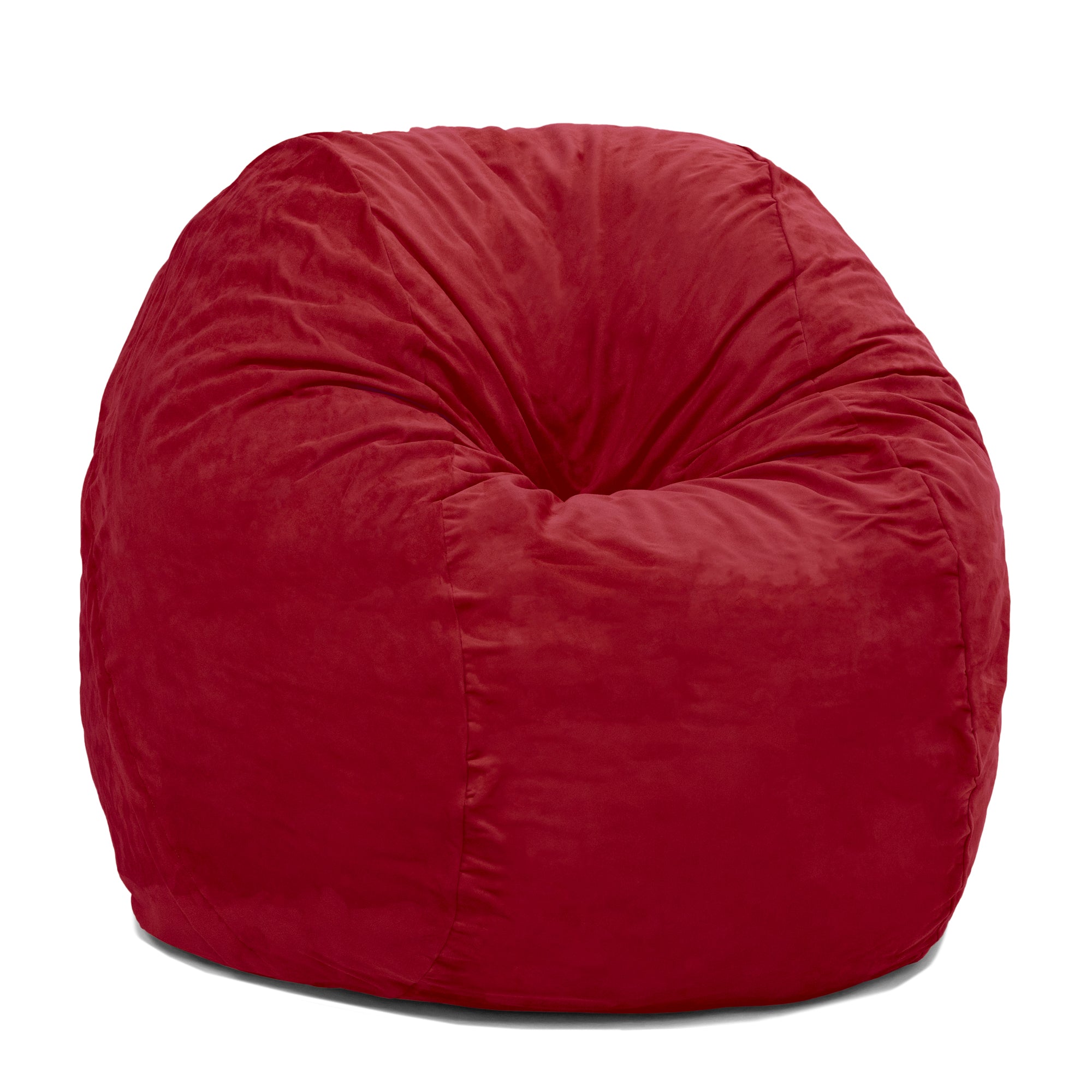 Jaxx 4 ft Round Bean Bag Chair for Adults, Cinnabar