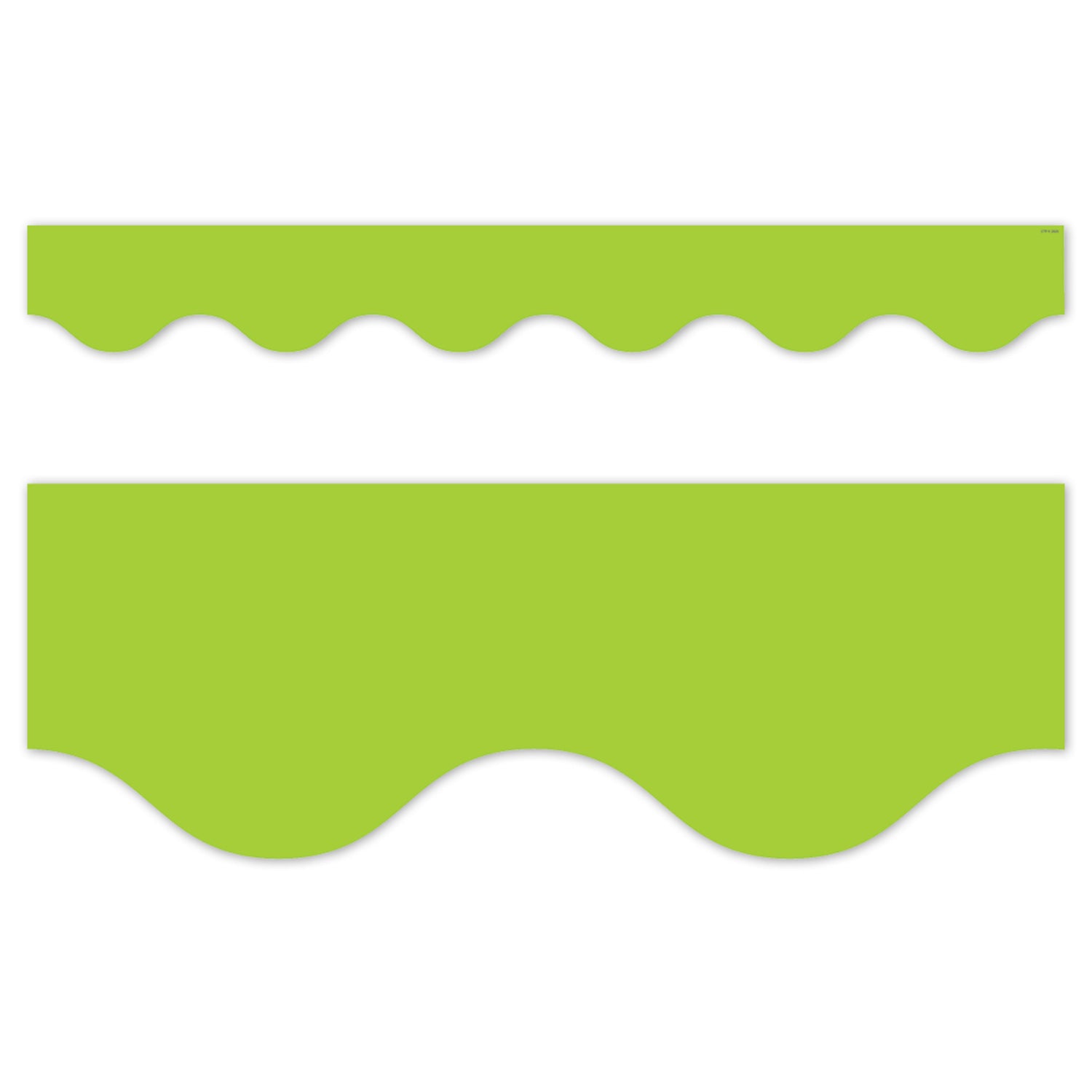 Core Decor Lime Wavy EZ Border, Bulletin Board Border, 48 Feet