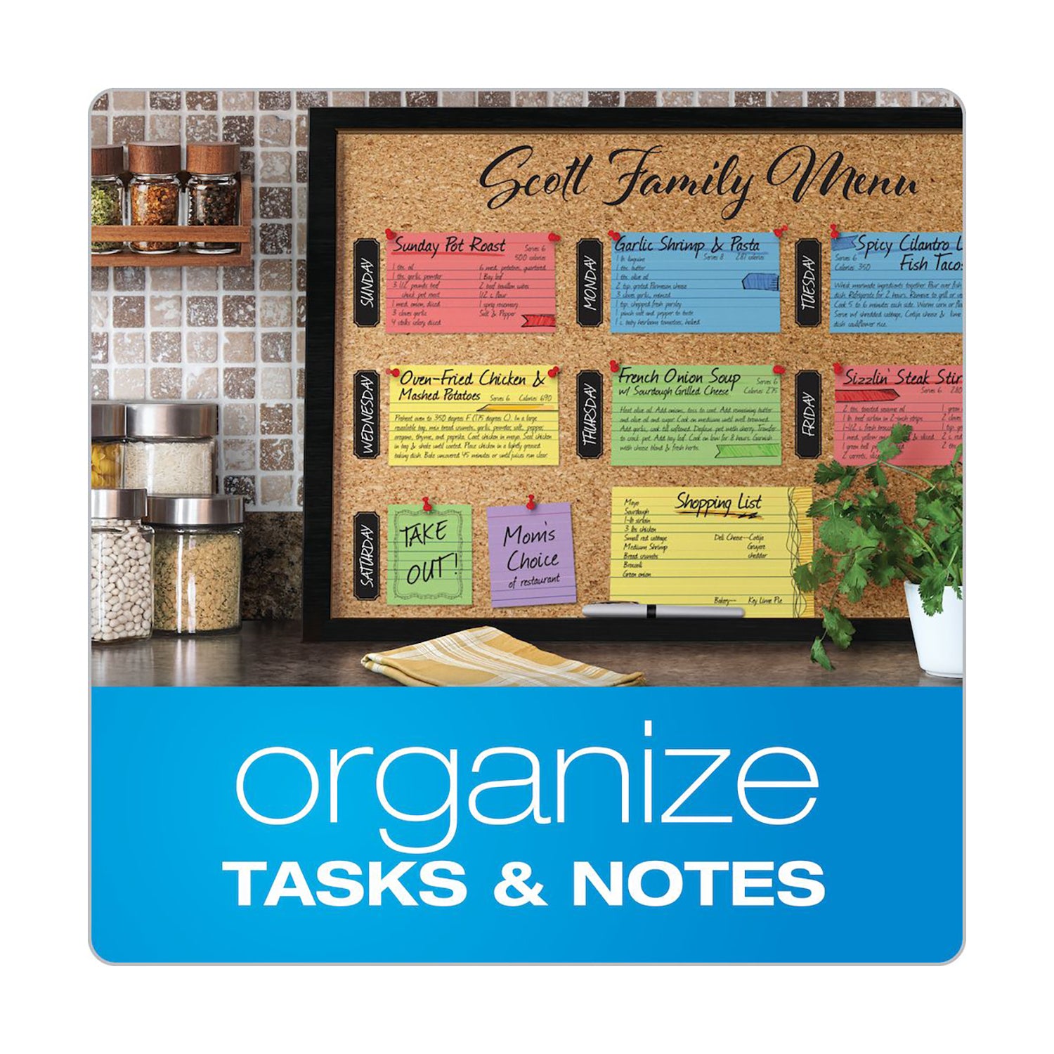Mini Index Cards, 3" x 2.5", Ruled, Assorted Colors, 200 Per Pack
