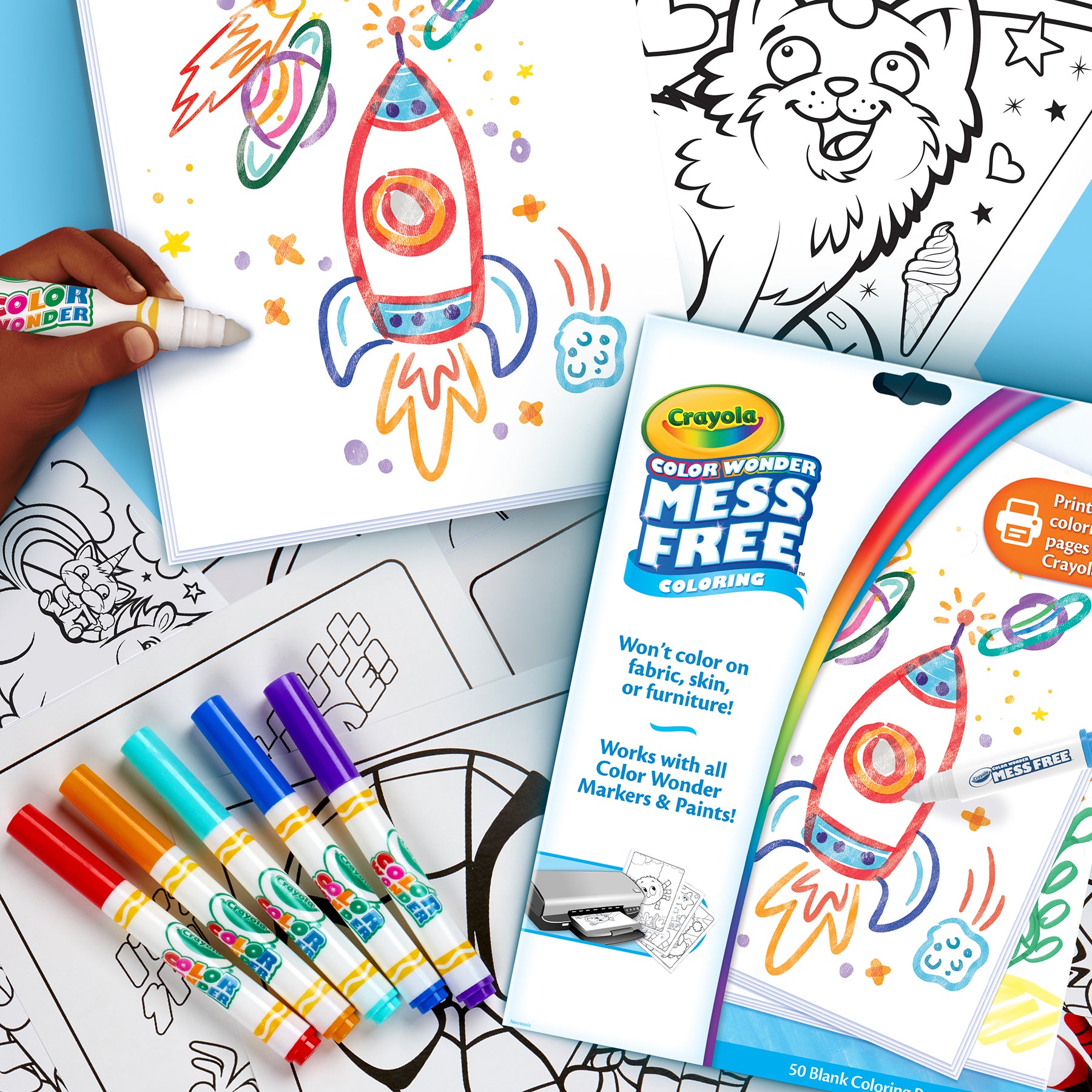 Color Wonder® 50 Blank Coloring Pages