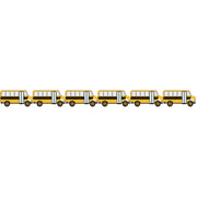 Border - 12 Strips Ea. 3"x36" - School Bus Die-Cut