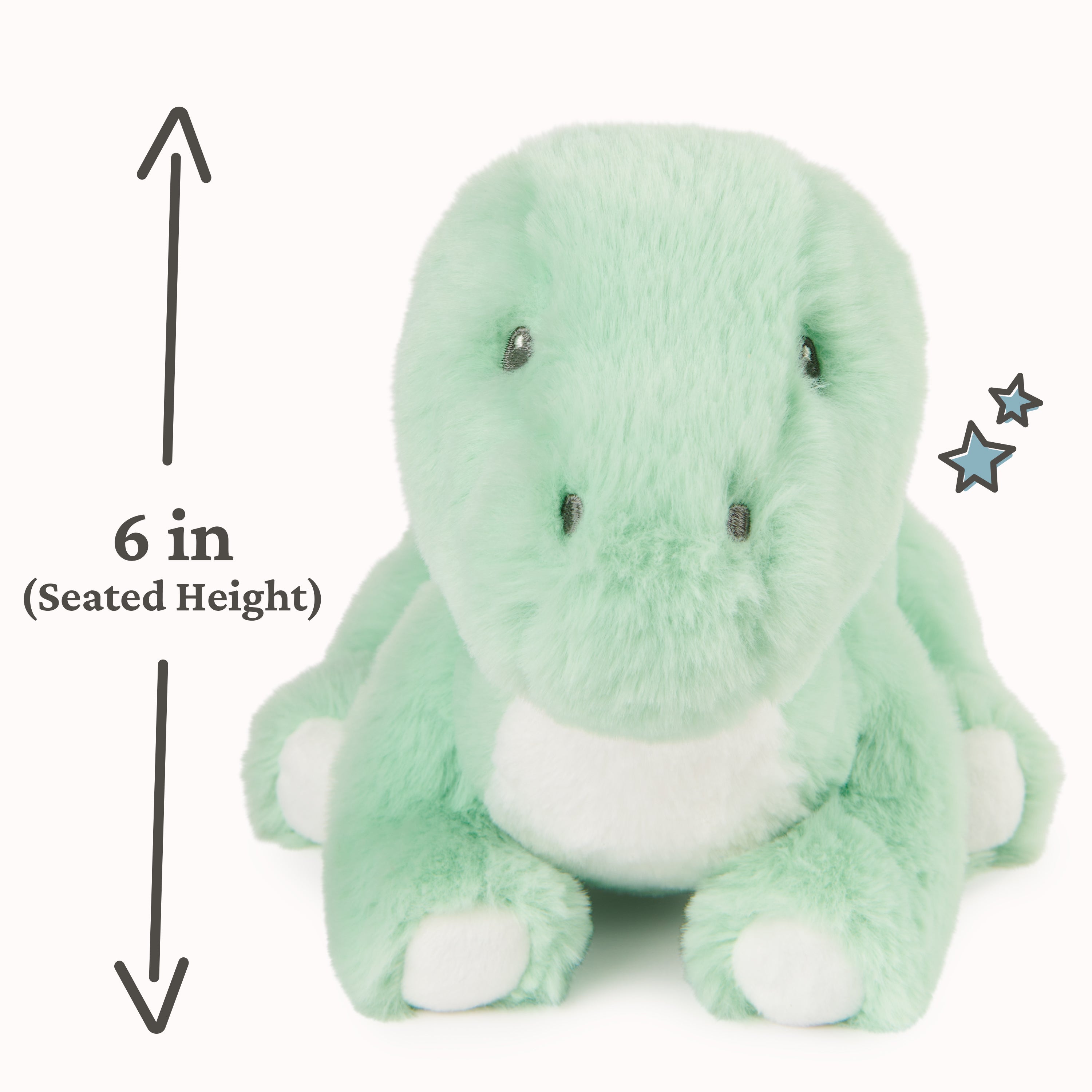 Baby GUND Fern Dinosaur Plush, Stuffed Animal for Babies and Toddlers, Green, 10”