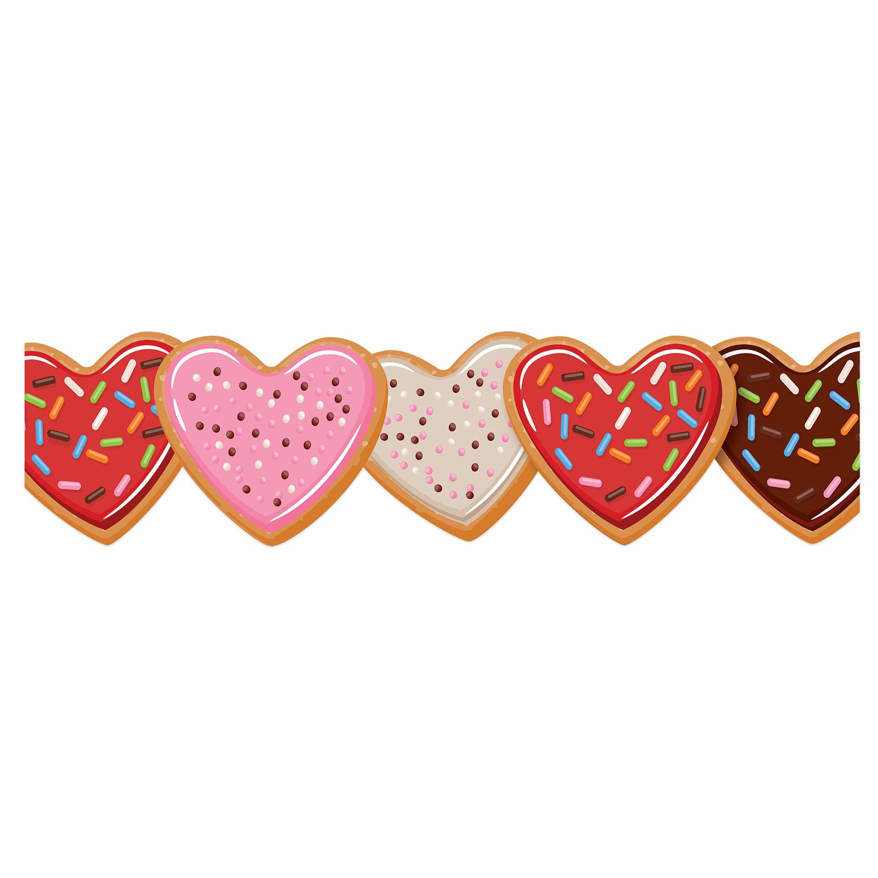 Heart Cookies Extra Wide Deco Trim®, 37 Feet
