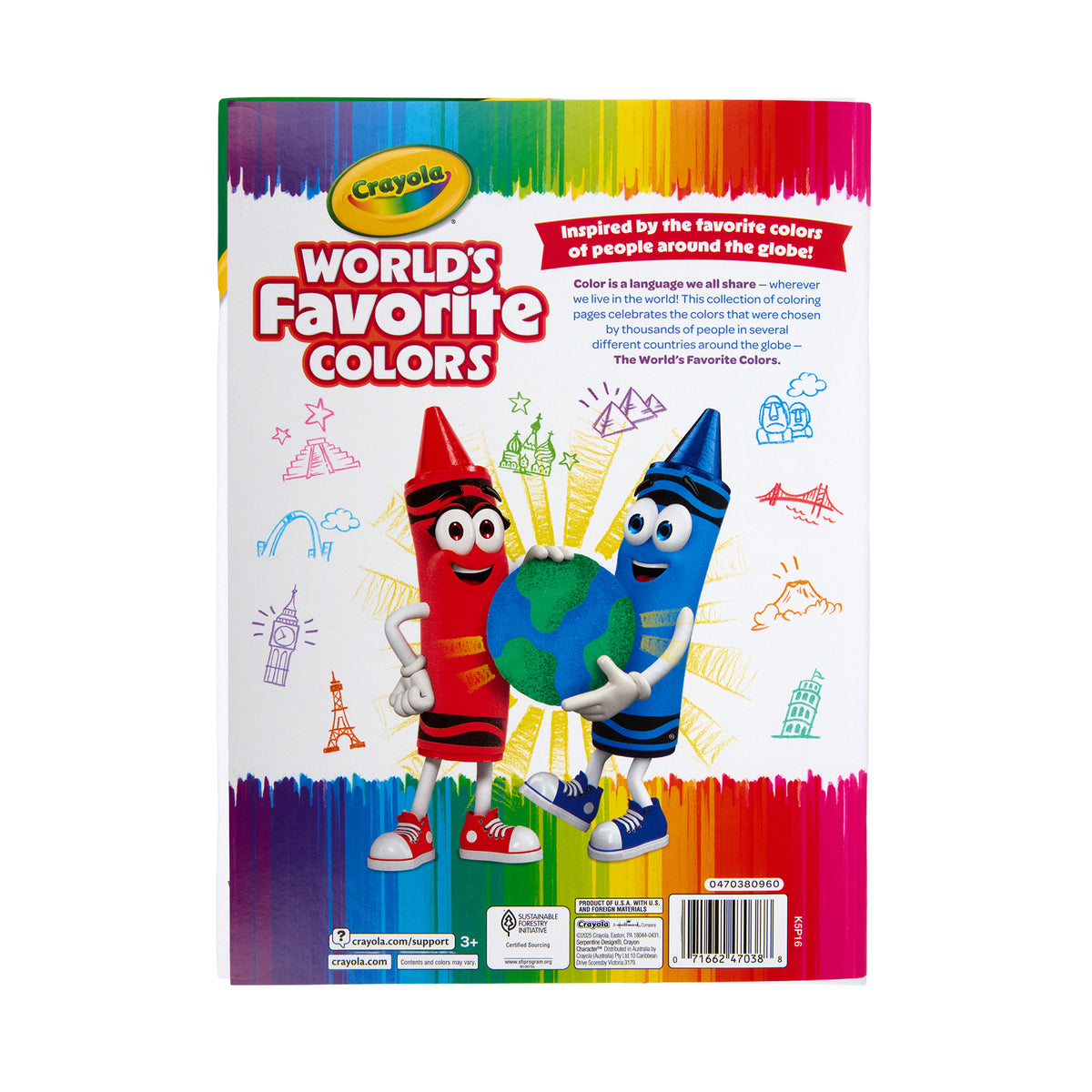 WORLDS FAV COLORS 48PG COLORING BK