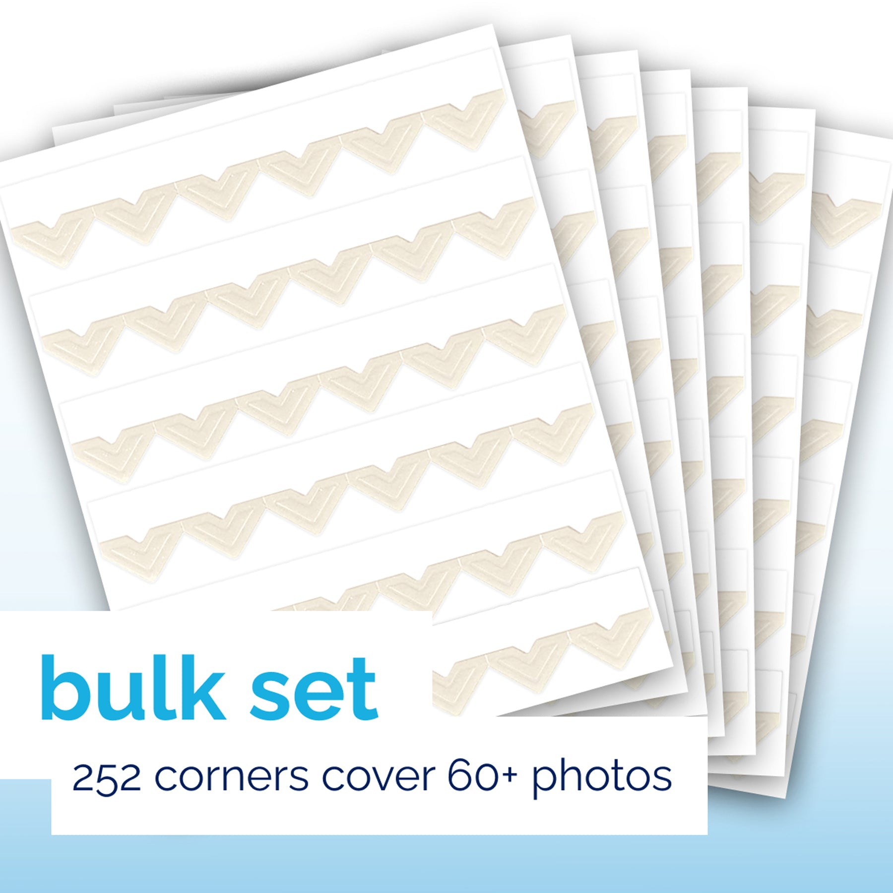 Canson Self Adhesive Photo Corners, Ivory, 252 Piece, 1 Count