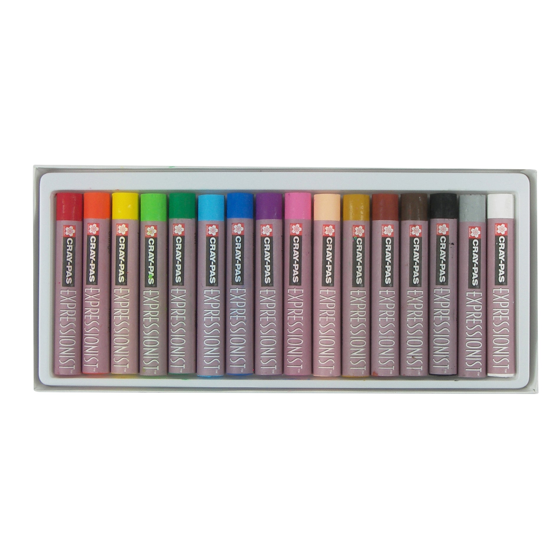 Cray-Pas Expressionist Oil Pastels, Assorted Colors, 16-Piece Set