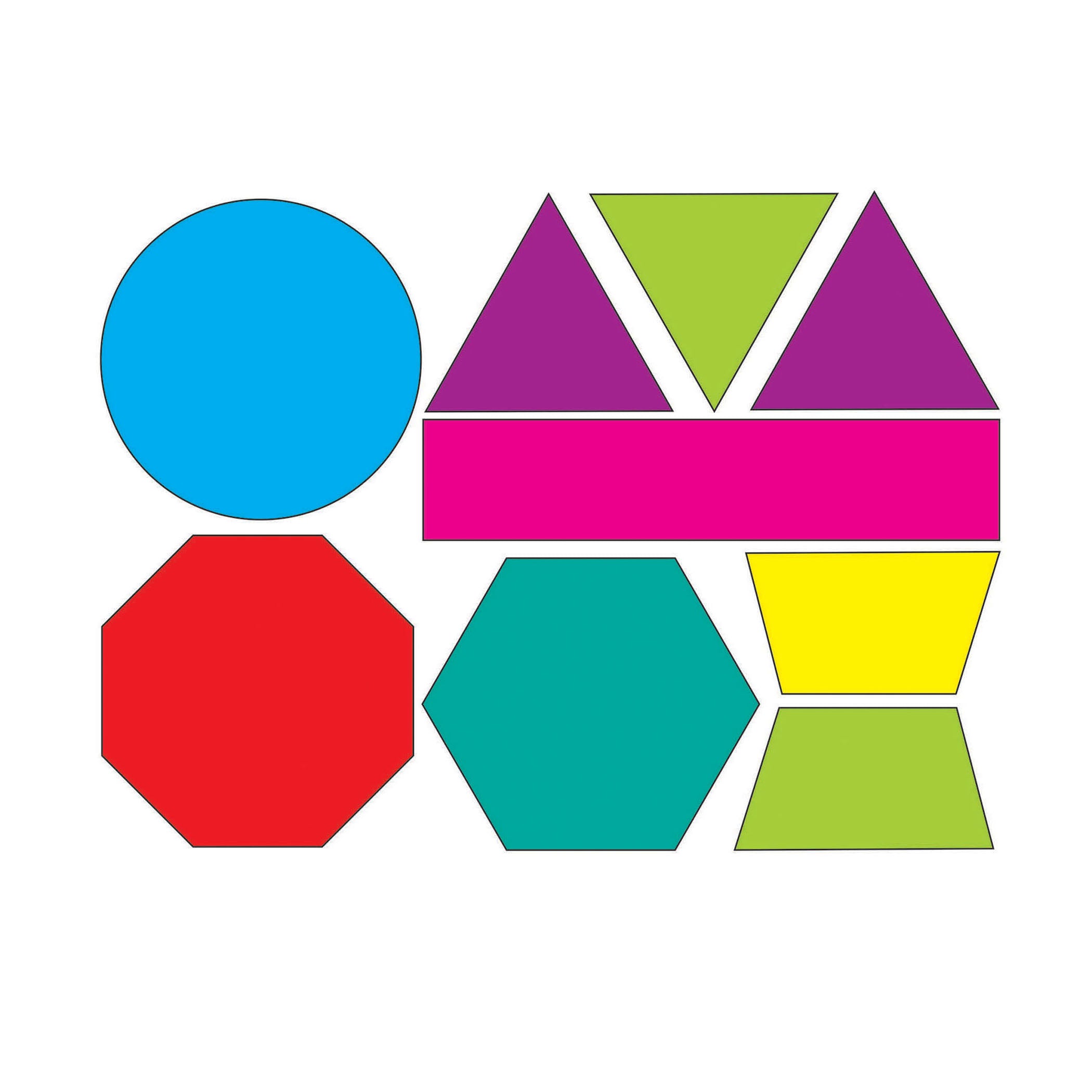 Math Die-Cut Magnets, Shapes