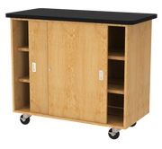 Perpetulab Balance Cabinet - Red Oak, 48"W x 24"D x 40"H